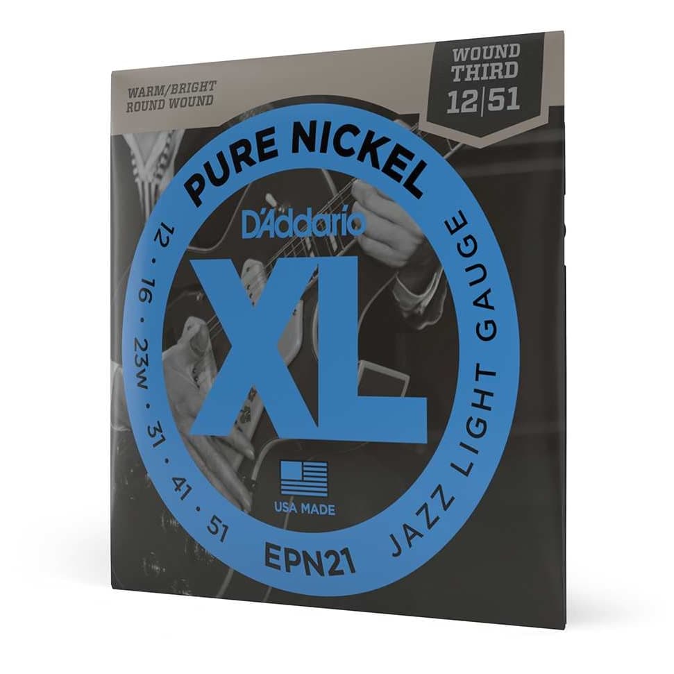 Image of D’addario epn21  xl electric pure nickel  012 052 10009020 4