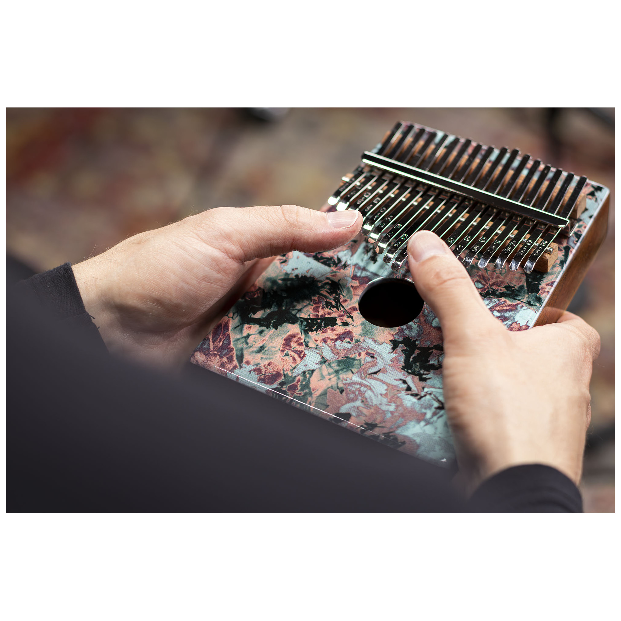 Meinl Percussion KA17CR - Sound Hole Designer Kalimba, Coral Reef 13