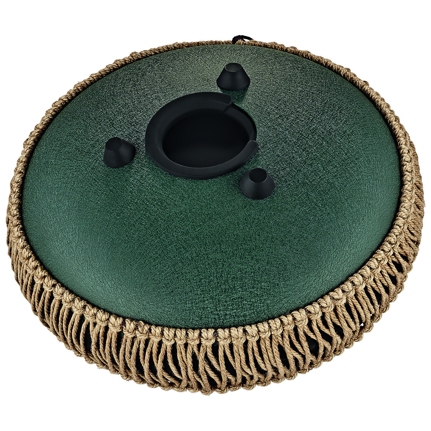 Meinl Sonic Energy MOSTD4DG - Medium Octave Steel Tongue Drum 10", F# Moll, 8 Töne, 432 Hz, Dunkelgrün 1