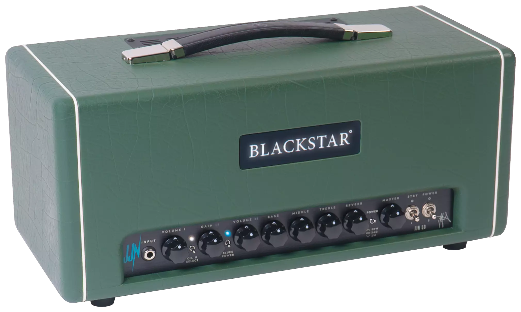 Blackstar JJN 50 Head Racing Green Jared James Nichols Signature 2