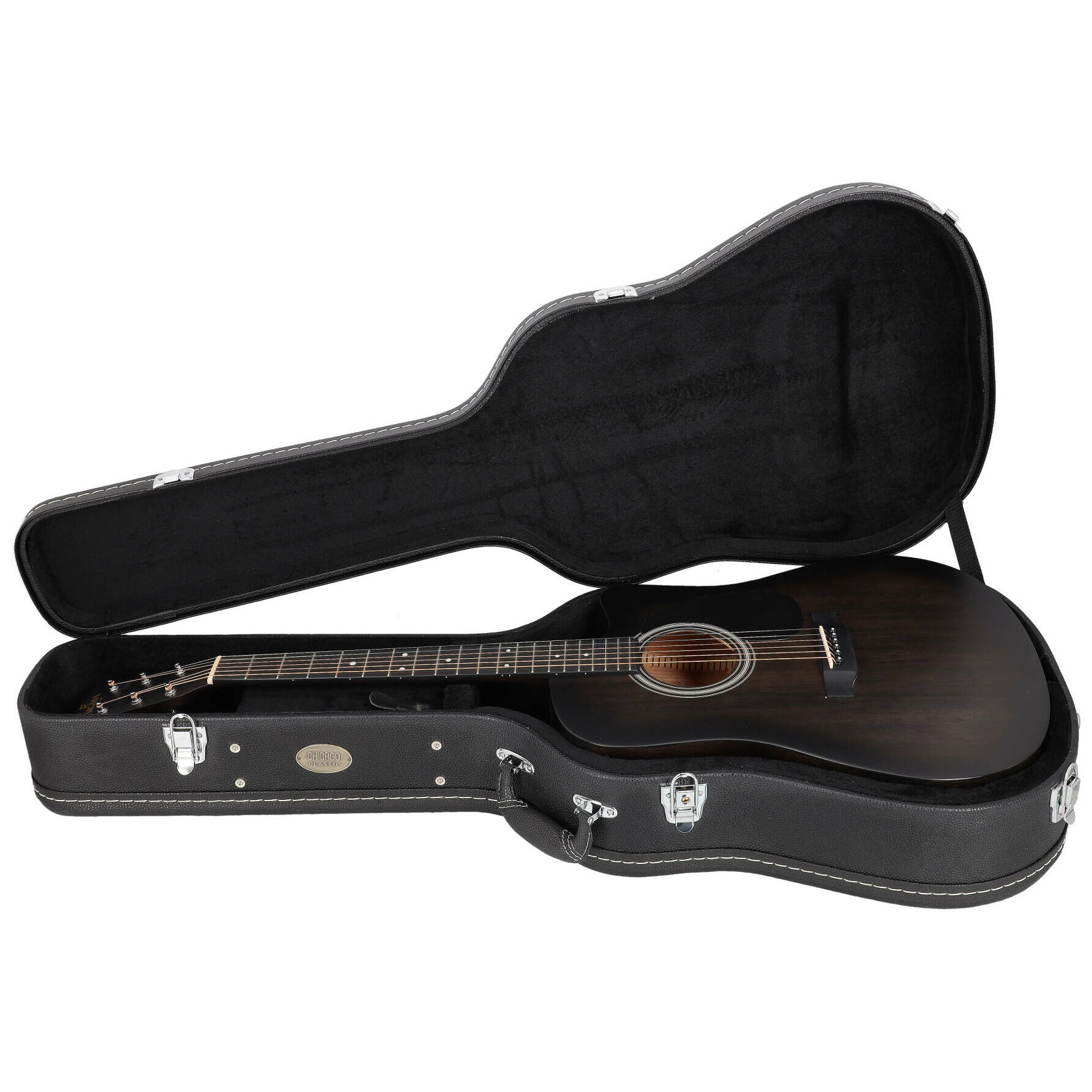 Chicago Classic Koffer Klassikgitarre Schwarz 8