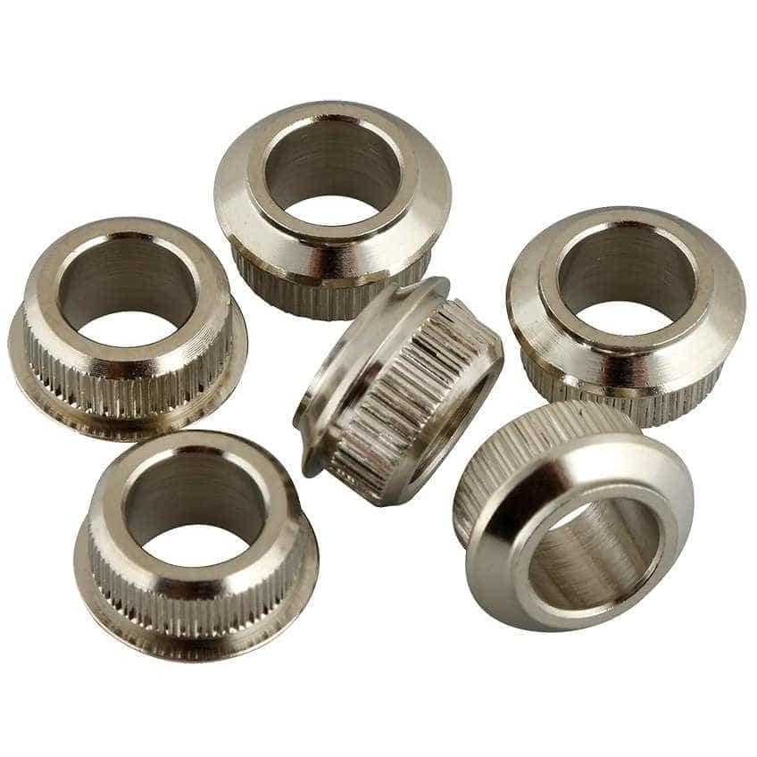 Kluson - Kluson MB01C Adapterhülsen für Gitarrenmechaniken 6,3 mm Nickel