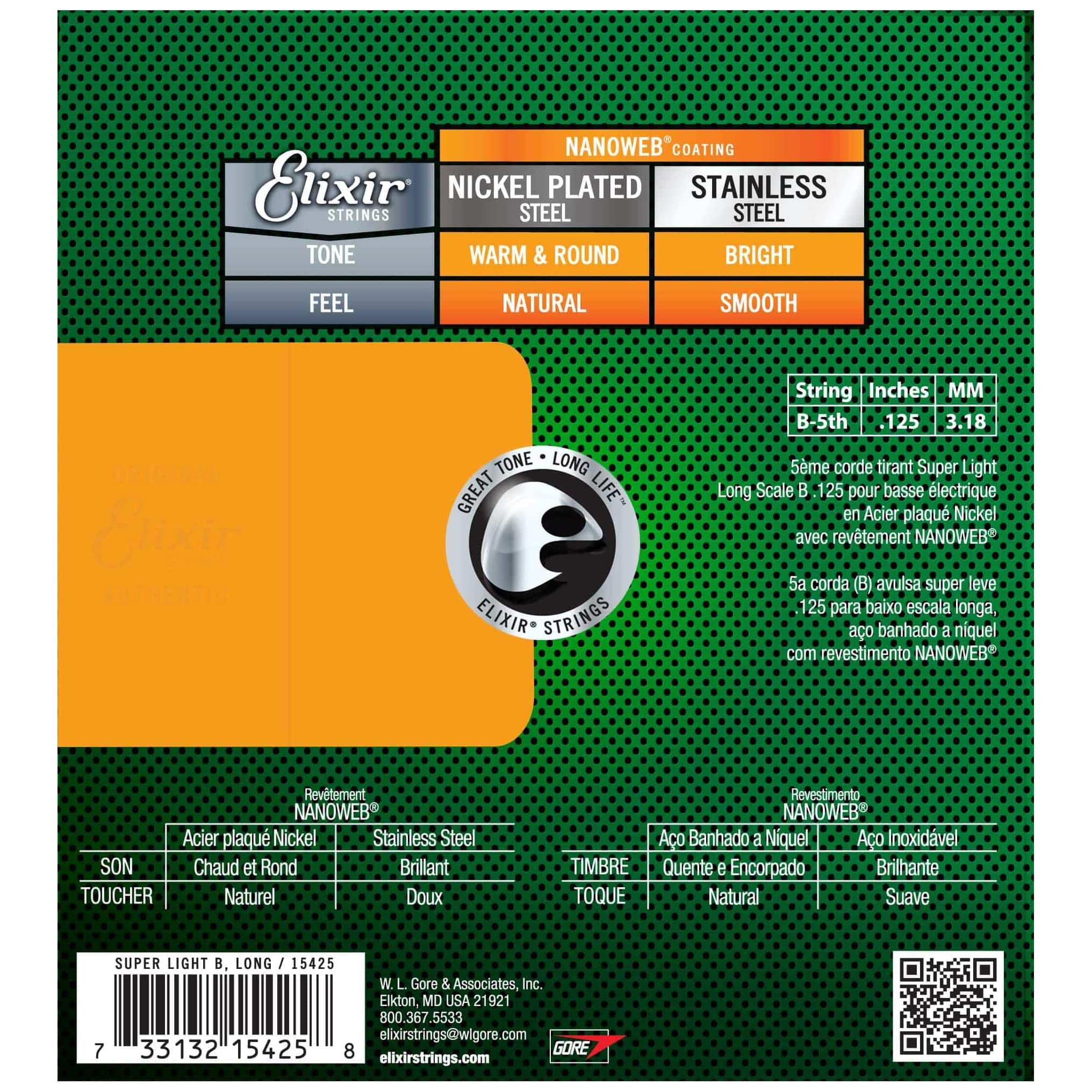 Elixir - Elixir 15425 Super Light B C 125 - 1