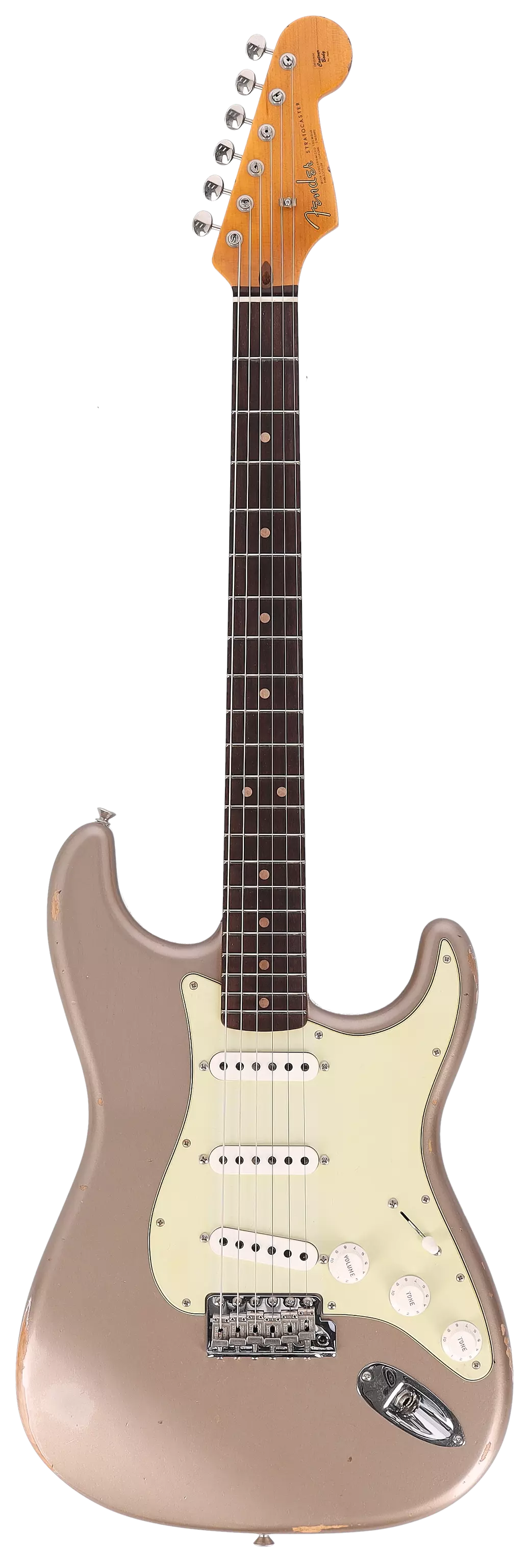 Fender Custom Shop 1963 Stratocaster Relic Aged Shoreline Gold Metallic