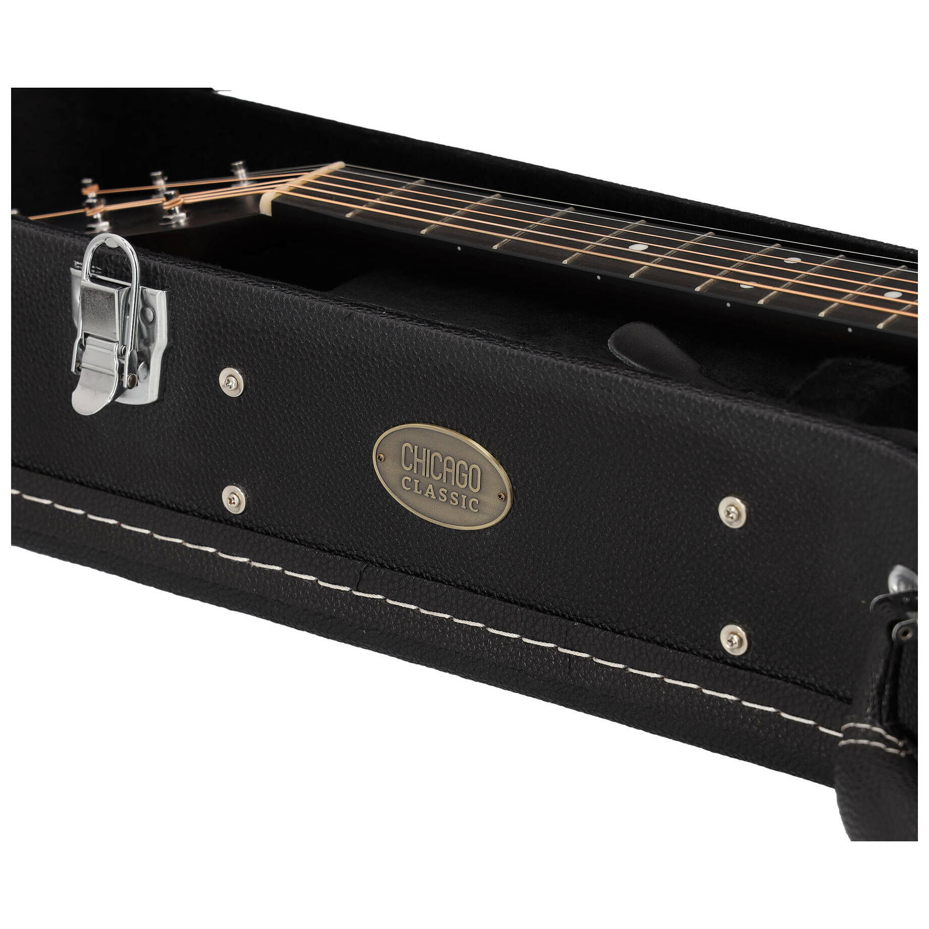Chicago Classic Holzkoffer Dreadnought Schwarz 5