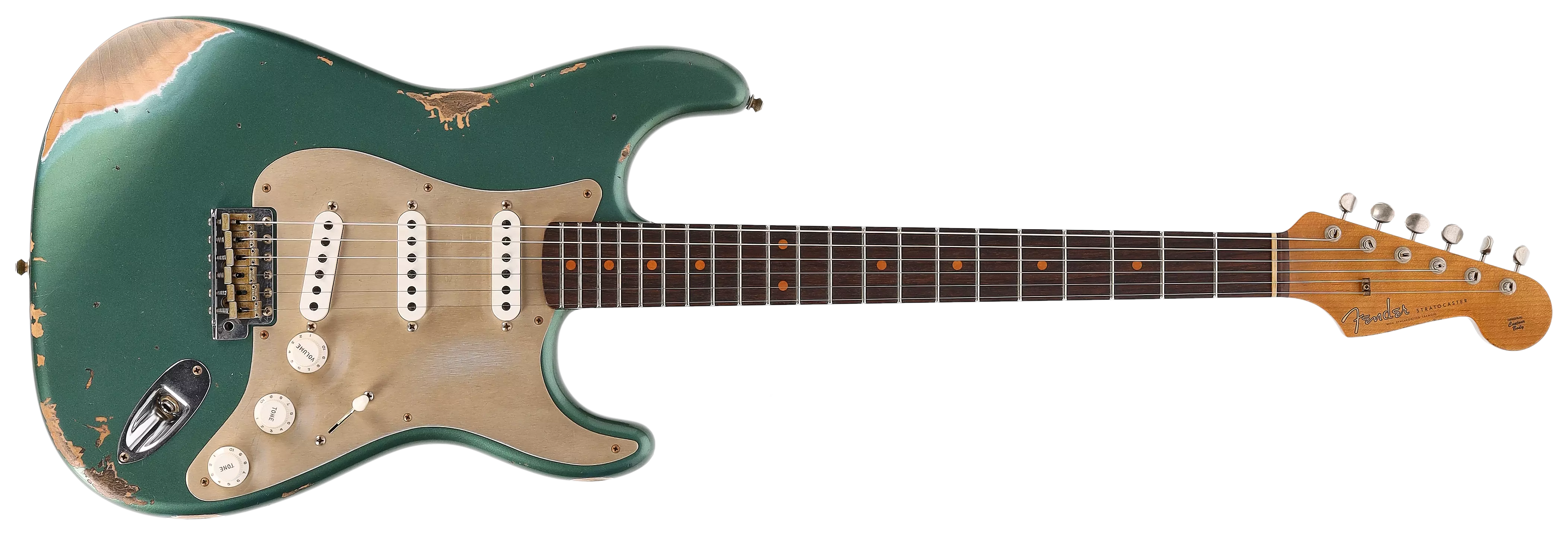 Fender Custom Shop 1959 Stratocaster RW Roasted Heavy Relic Aged Sherwood Green Metallic #1 1