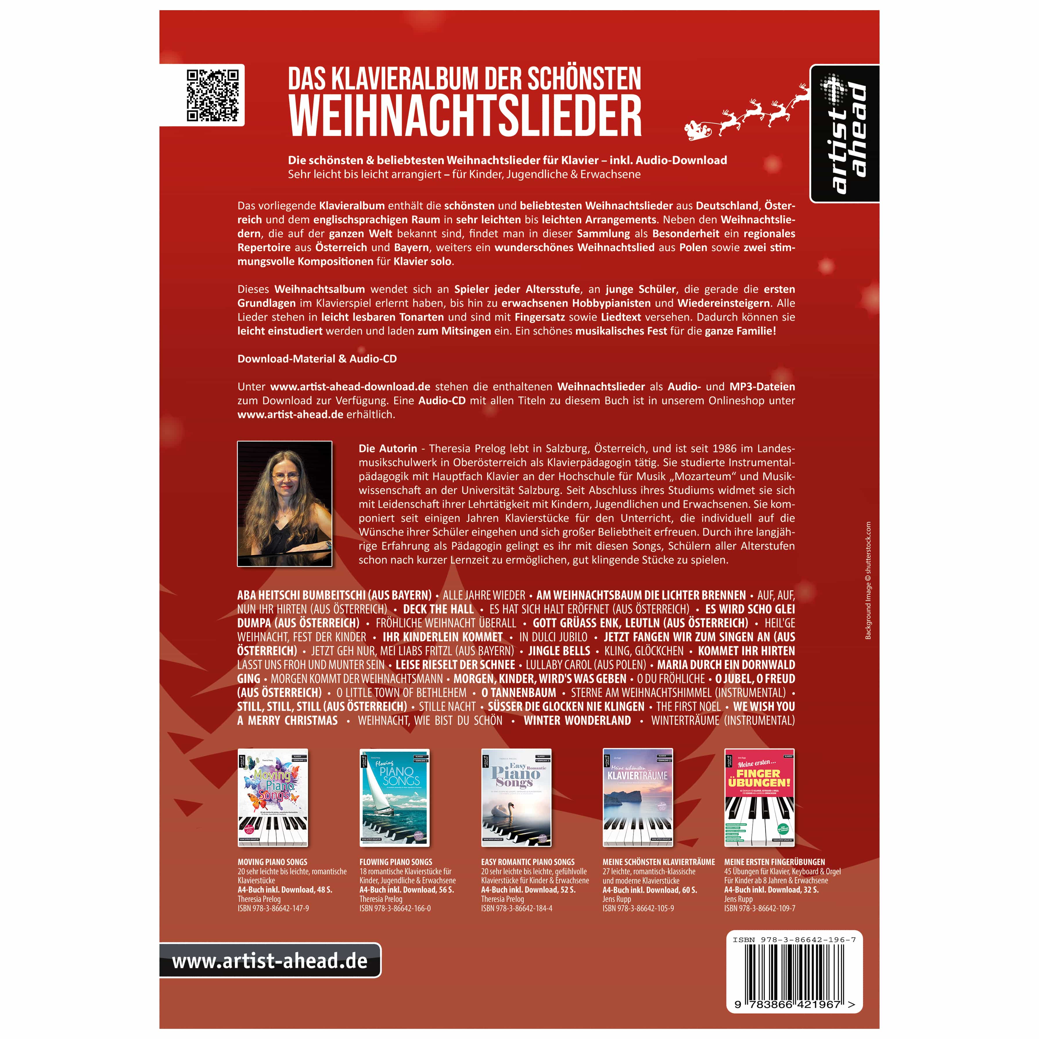 Artist Ahead Das Klavieralbum der schönsten Weihnachtslieder - Theresia Prelog 1