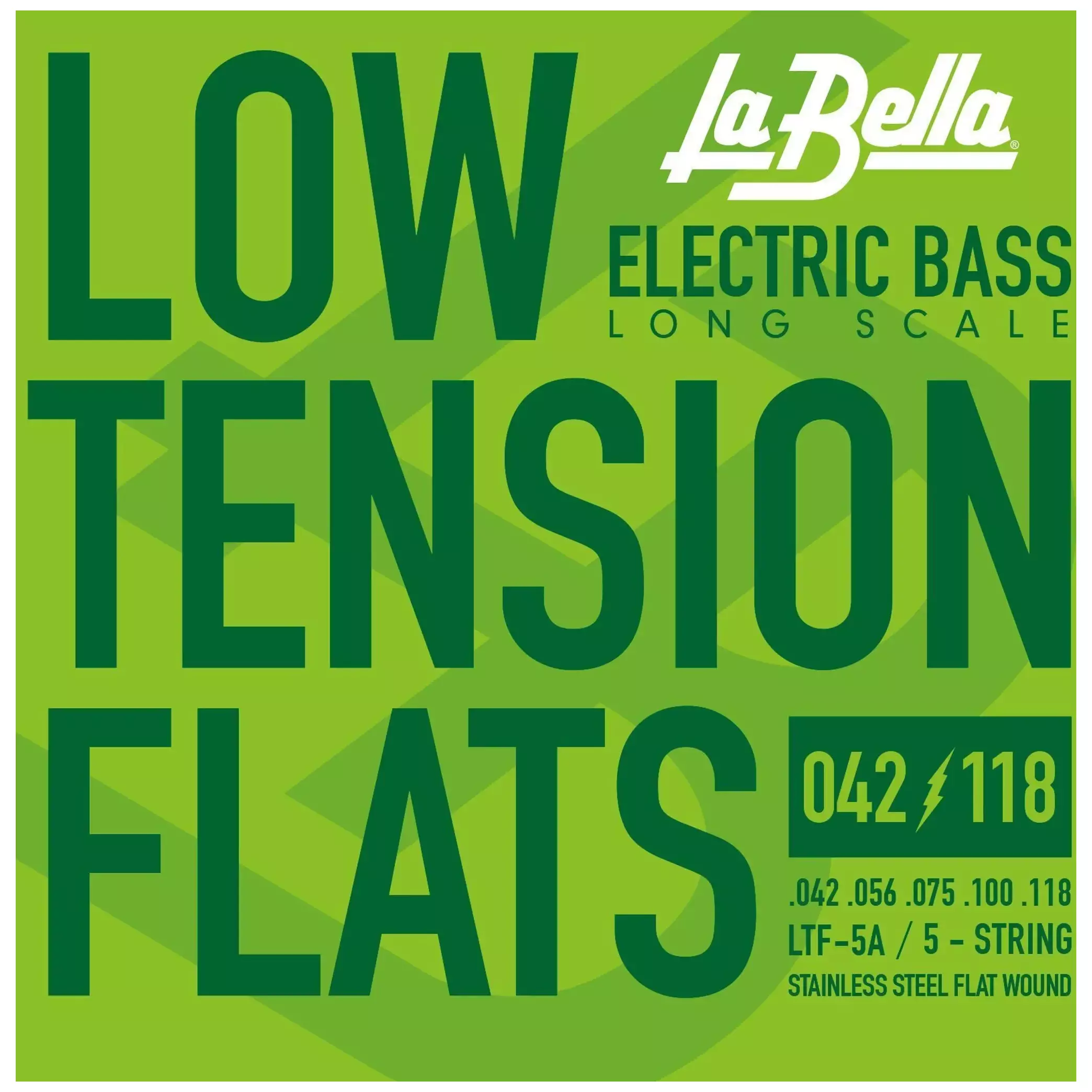 La Bella LTF-5A Low Tension Stainless Steel Flatwound