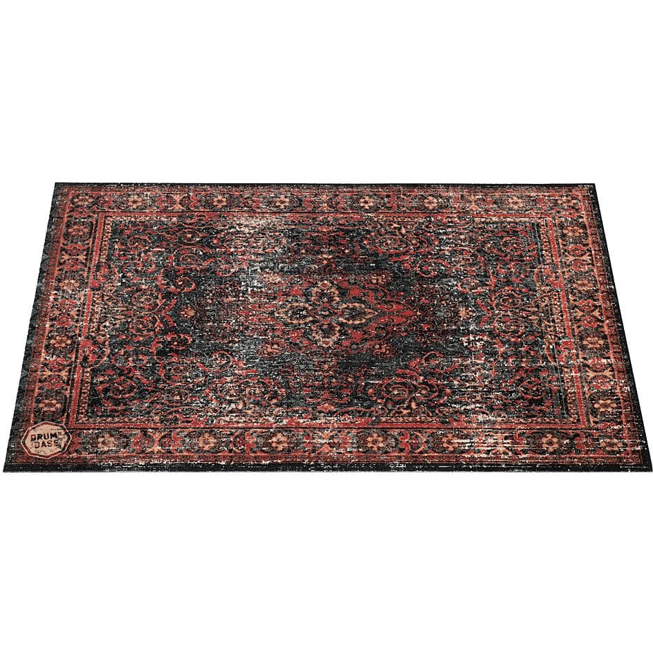 DRUMnBASE 130 x 90 cm Stage Mat Black Red
