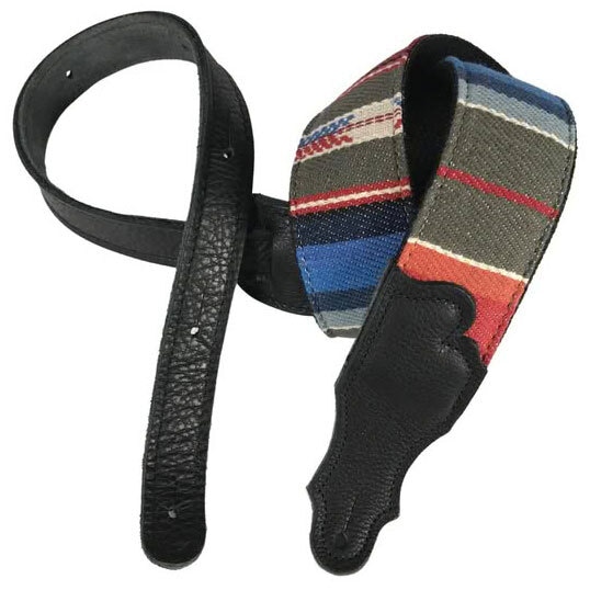  Saddle Blanket Black End - Blue 2``