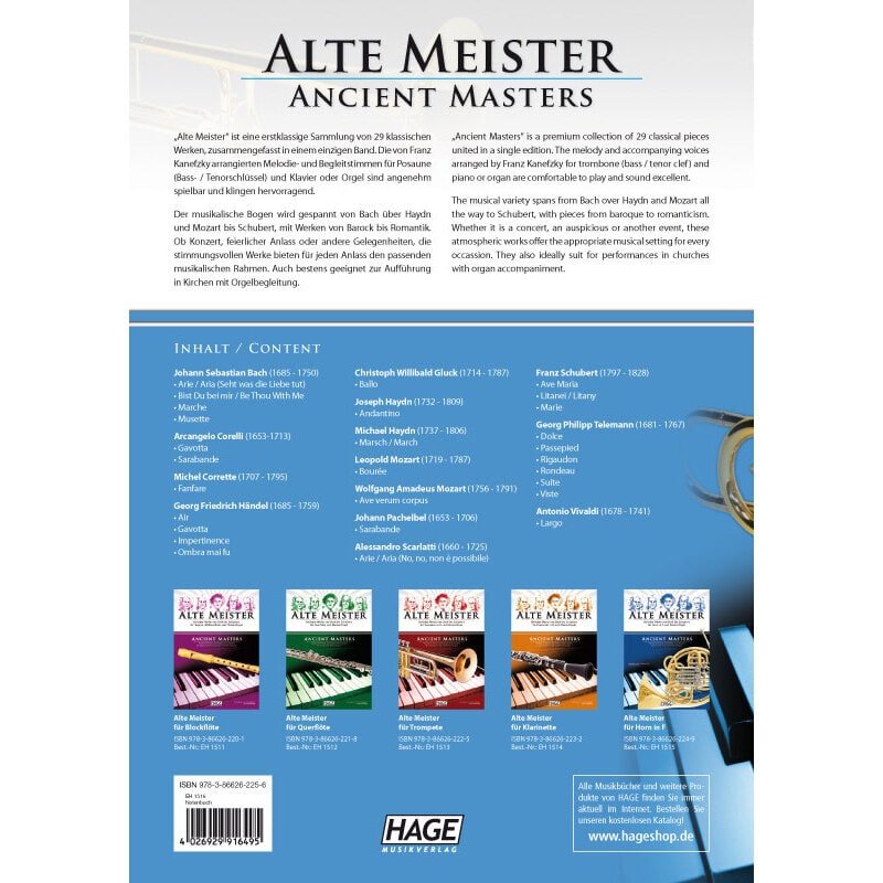  Alte Meister für Posaune und Klavier 1