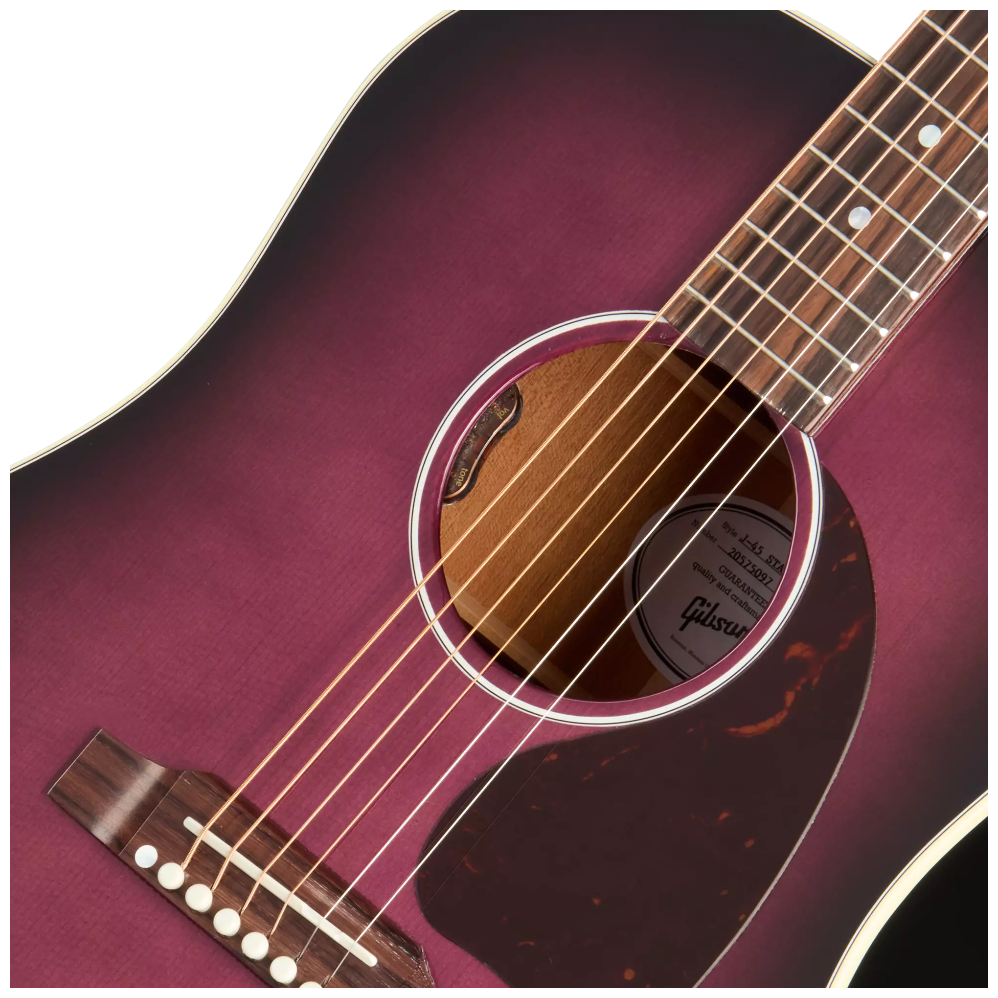Gibson J-45 Standard Purple Burst 7