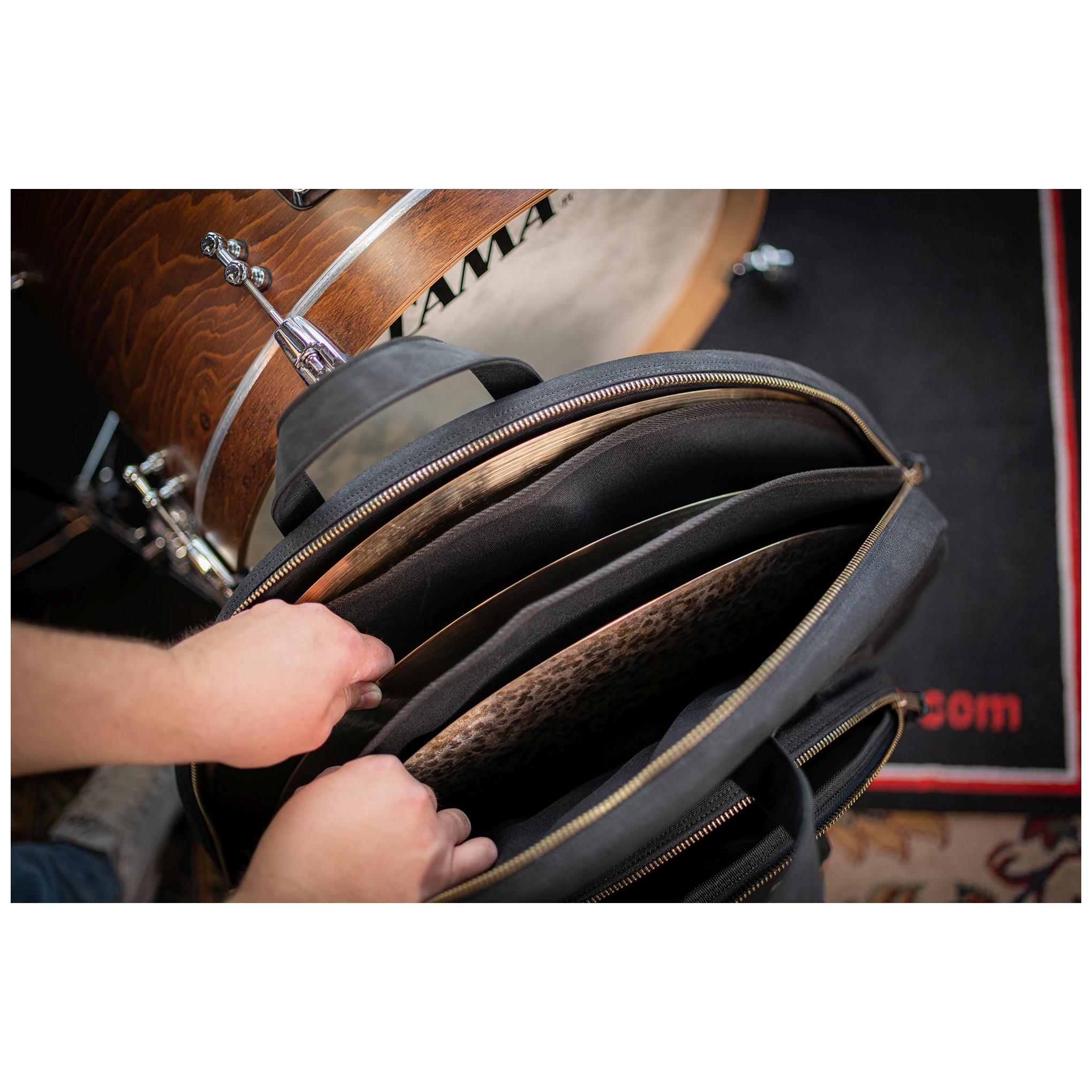 Image of Meinl cymbals mwc22bk 22 canvas collection cymbal bag  classic black 10028394 7