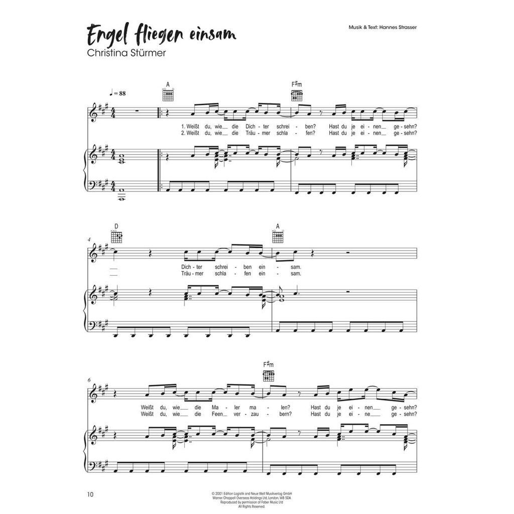 Bosworth Edition Songpoeten - 20 Songs für Klavier, Gesang & Gitarr 3