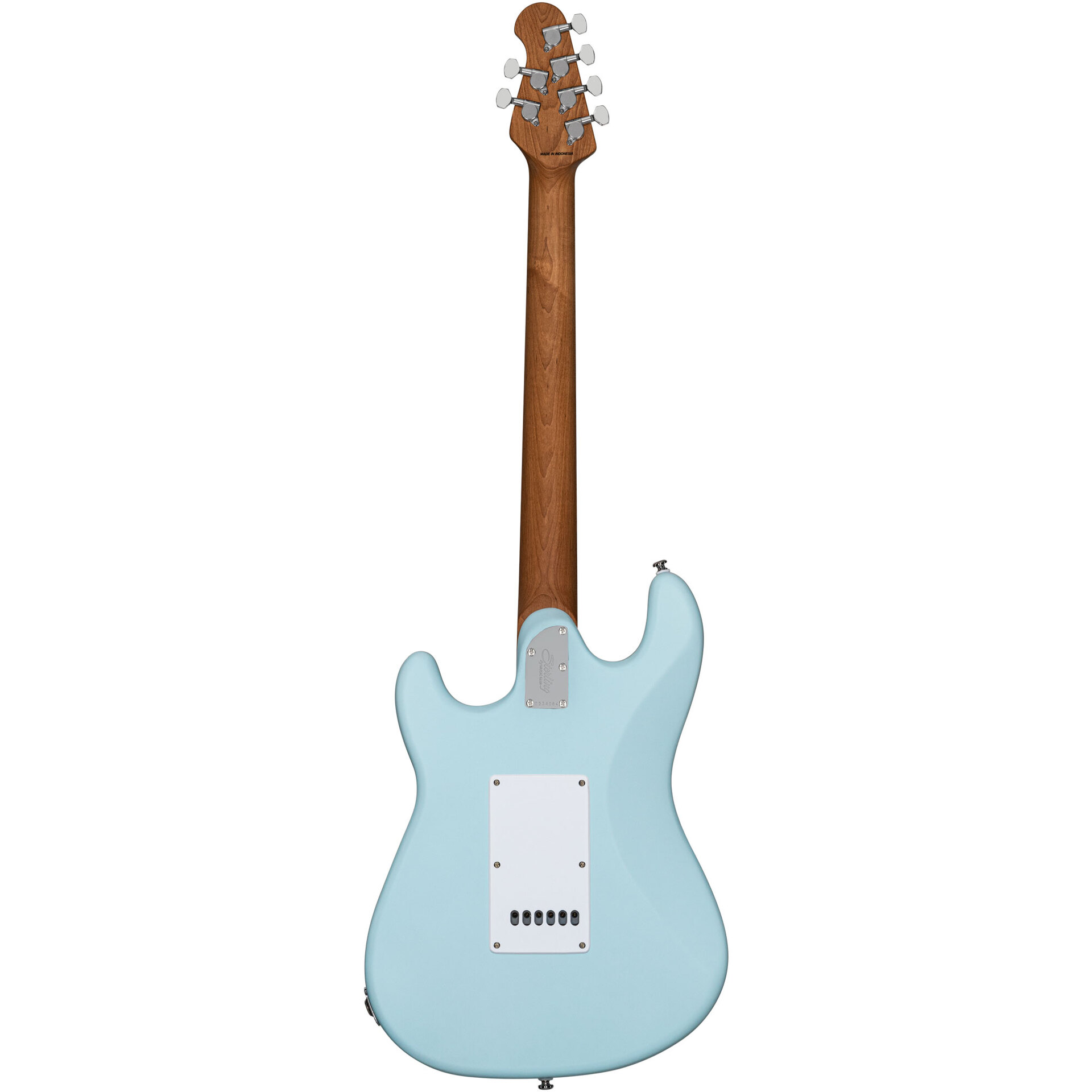 Sterling by Music Man Cutlass HSS Daphne Blue Satin 1