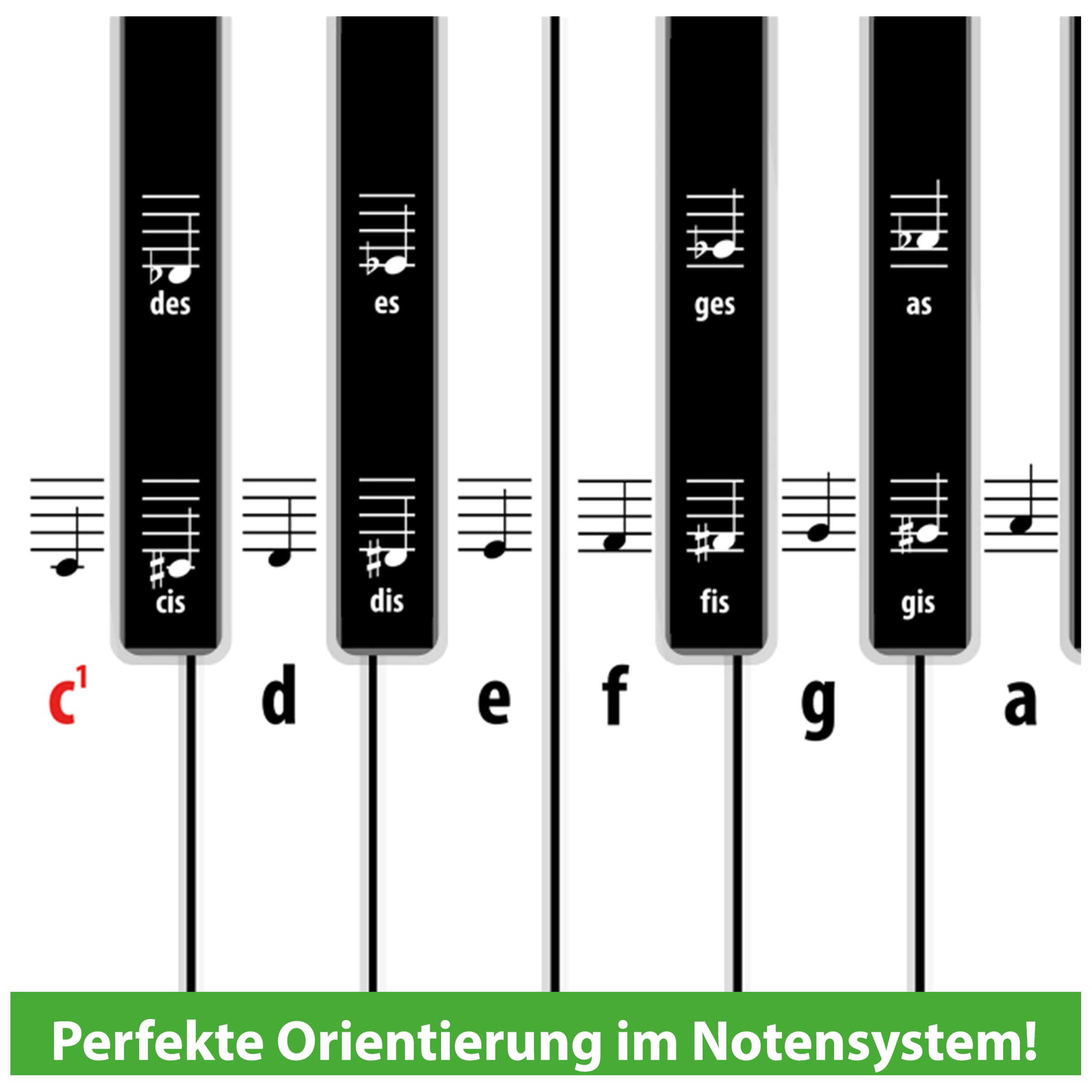 Artist Ahead Tastenaufkleber für Klavier & Keyboard! 9