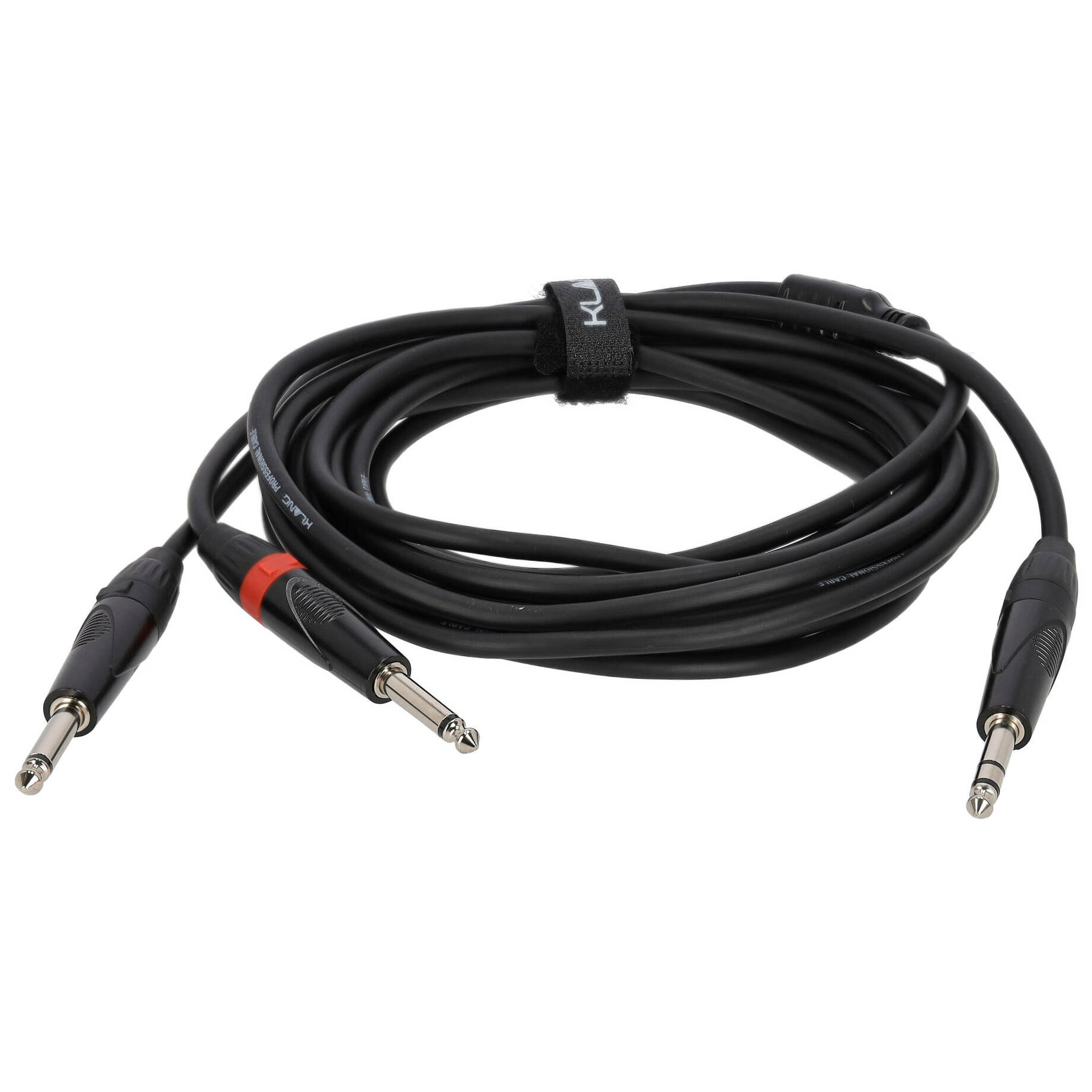 Klang Y-Audiokabel, 6 Meter 6,3 mm Klinke, male, stereo/ 2 x 6,3mm Klinke, male, mono 1