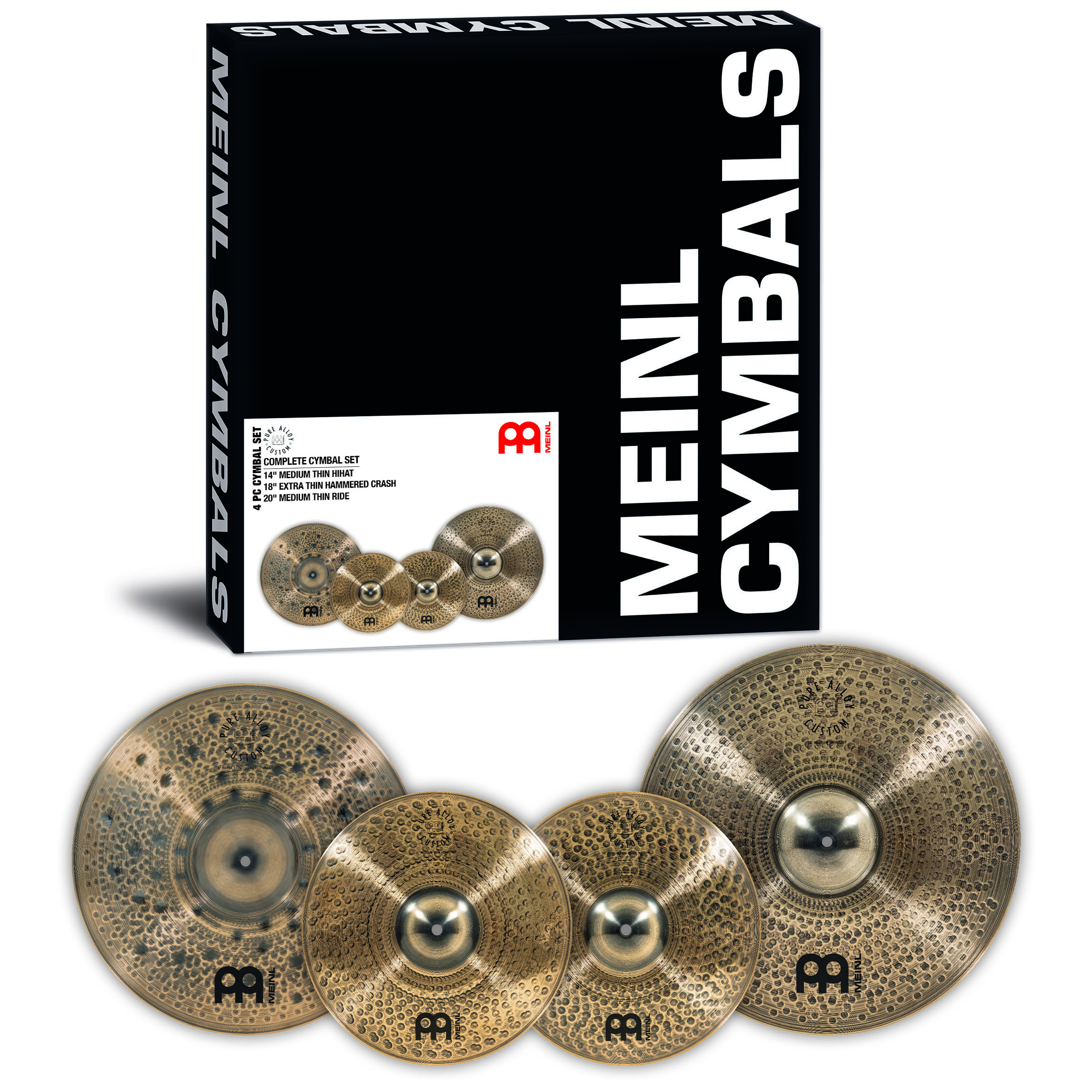 Meinl Cymbals PAC-CS1 - Pure Alloy Custom Complete Cymbal Set