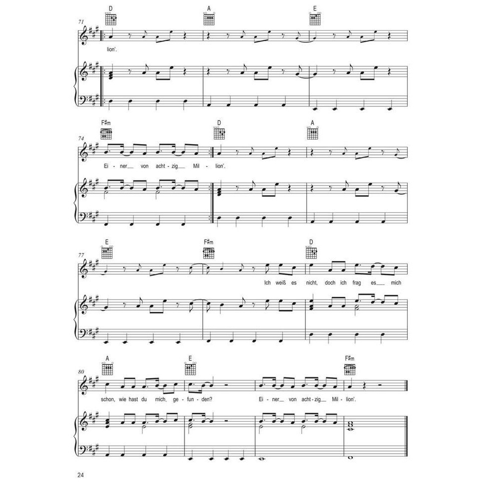 Bosworth Edition Songpoeten - 20 Songs für Klavier, Gesang & Gitarr 4