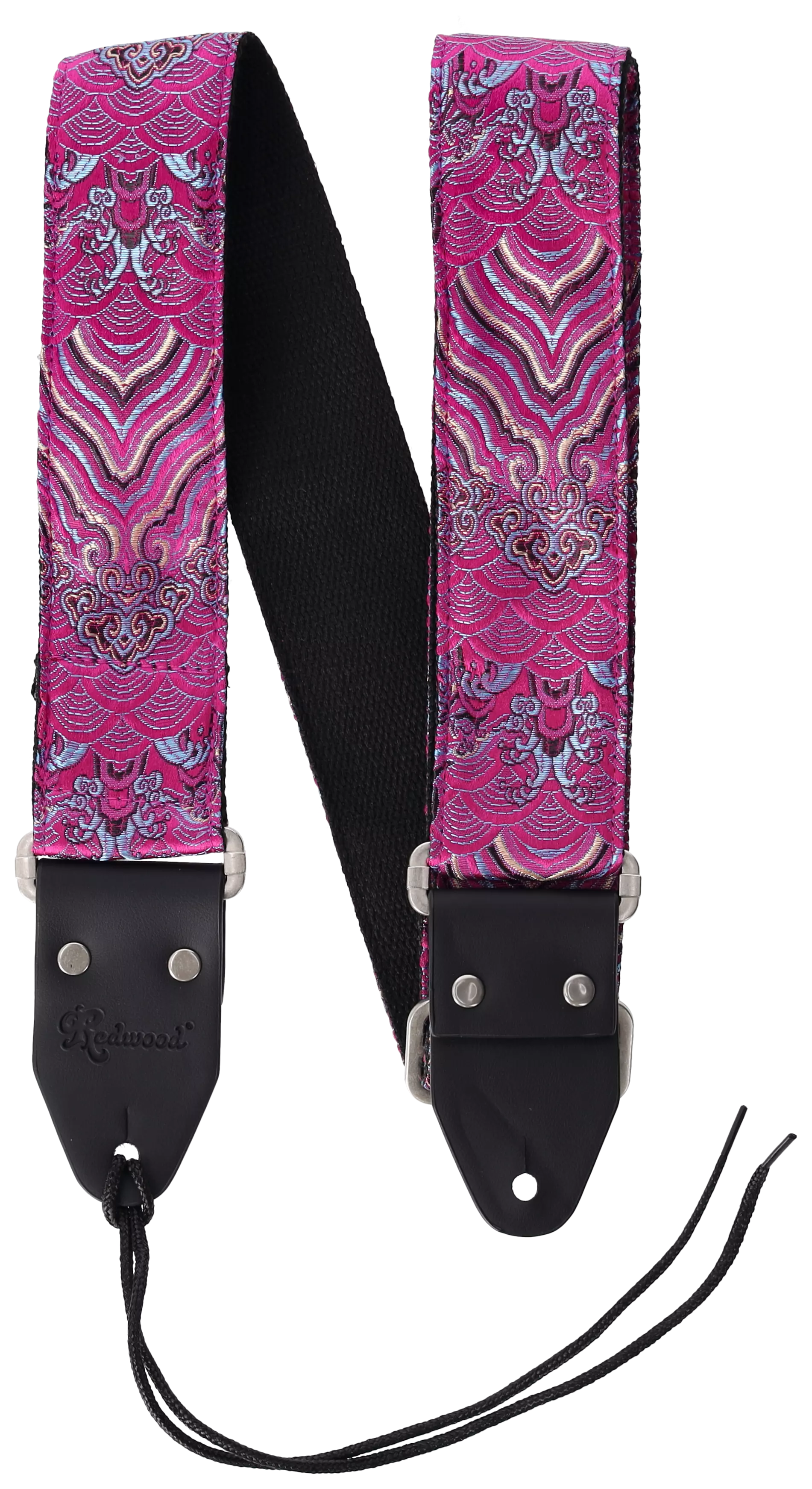 Redwood Instrument Strap Mirage Series - Magenta Rain 3