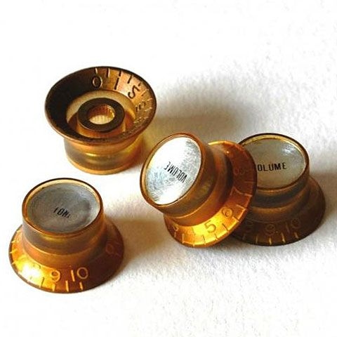 GuitarSlinger Products Gold Reflector Knob Set