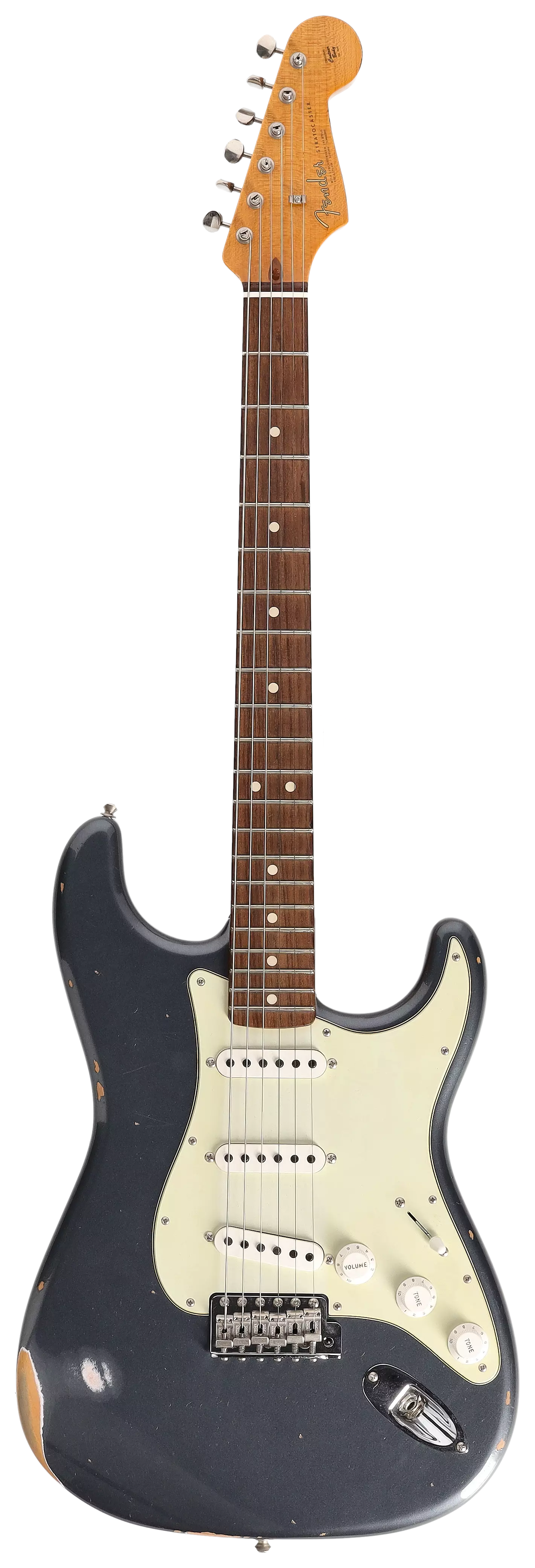 Fender Custom Shop 1963 Stratocaster Relic Aged Charcoal Frost Metallic #CZ560758