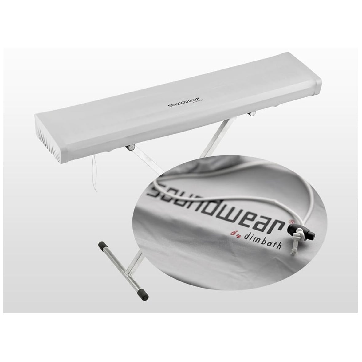 Image of Soundwear by dimbath elastische keyboard abdeckhaube silber (102 bis 125 cm) 10027973 0