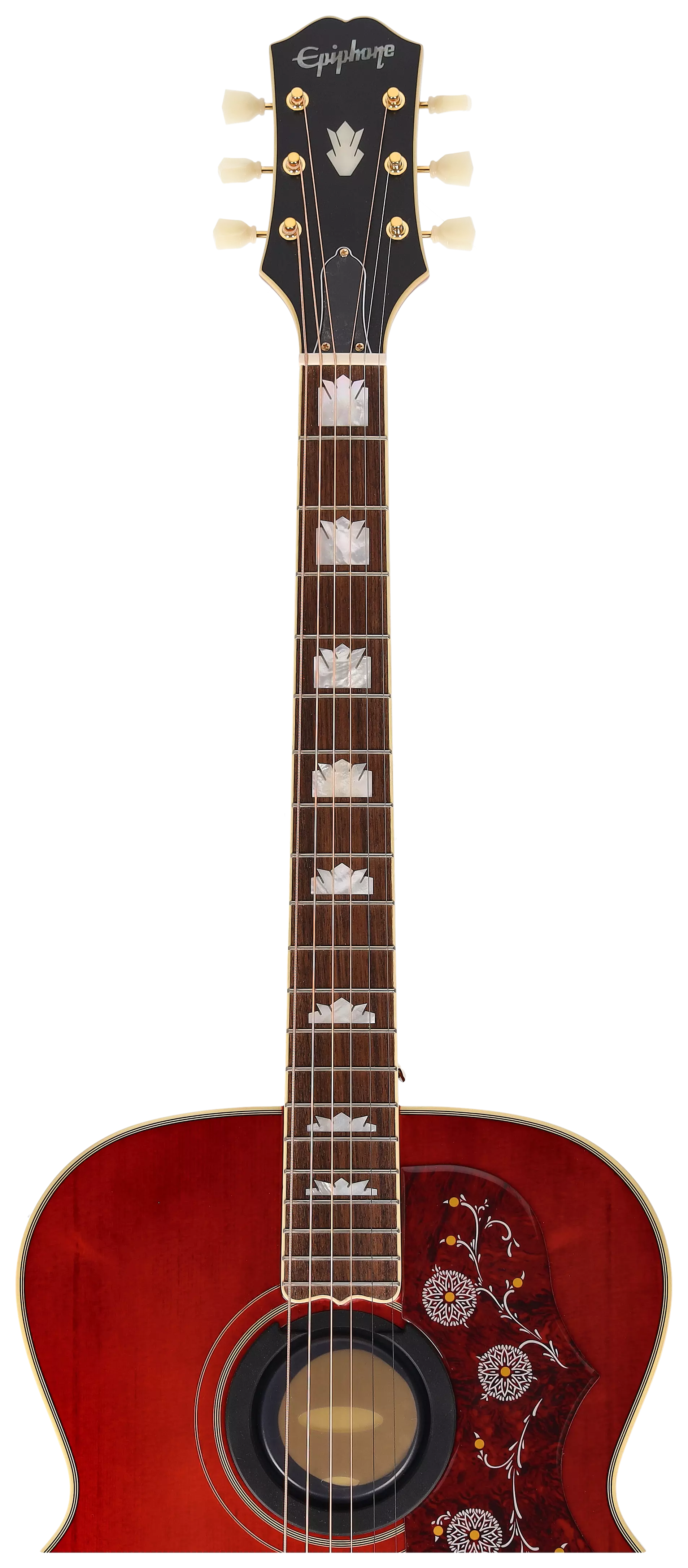 Epiphone J-200 Aged Wine Red 10