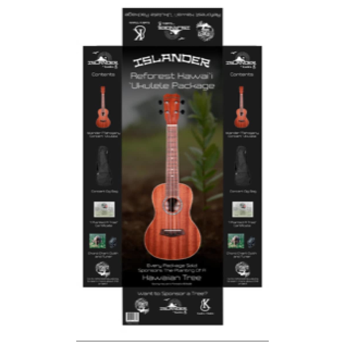Islander - Islander PAT-BOX Concert Ukulele Reforest Package - 5