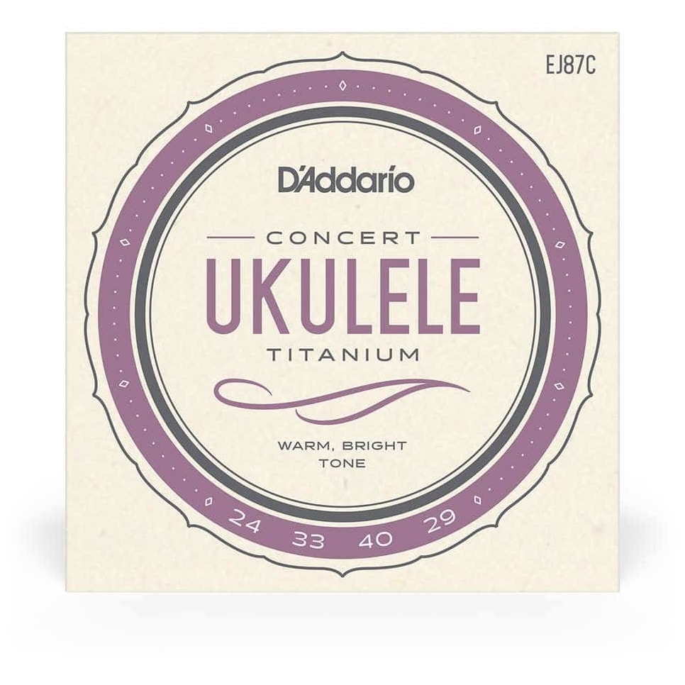 D’Addario - D’Addario EJ87C - Ukulele Concert Titanium 024-029
