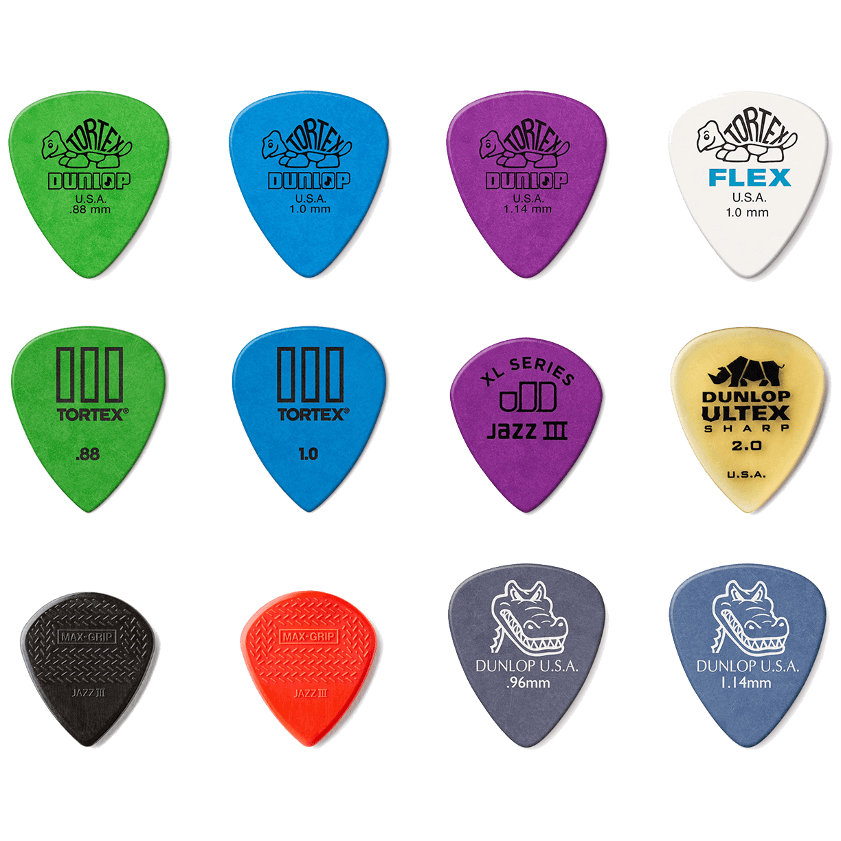 Dunlop Variety Pack Elektric Player's Pack 12 Stück 2
