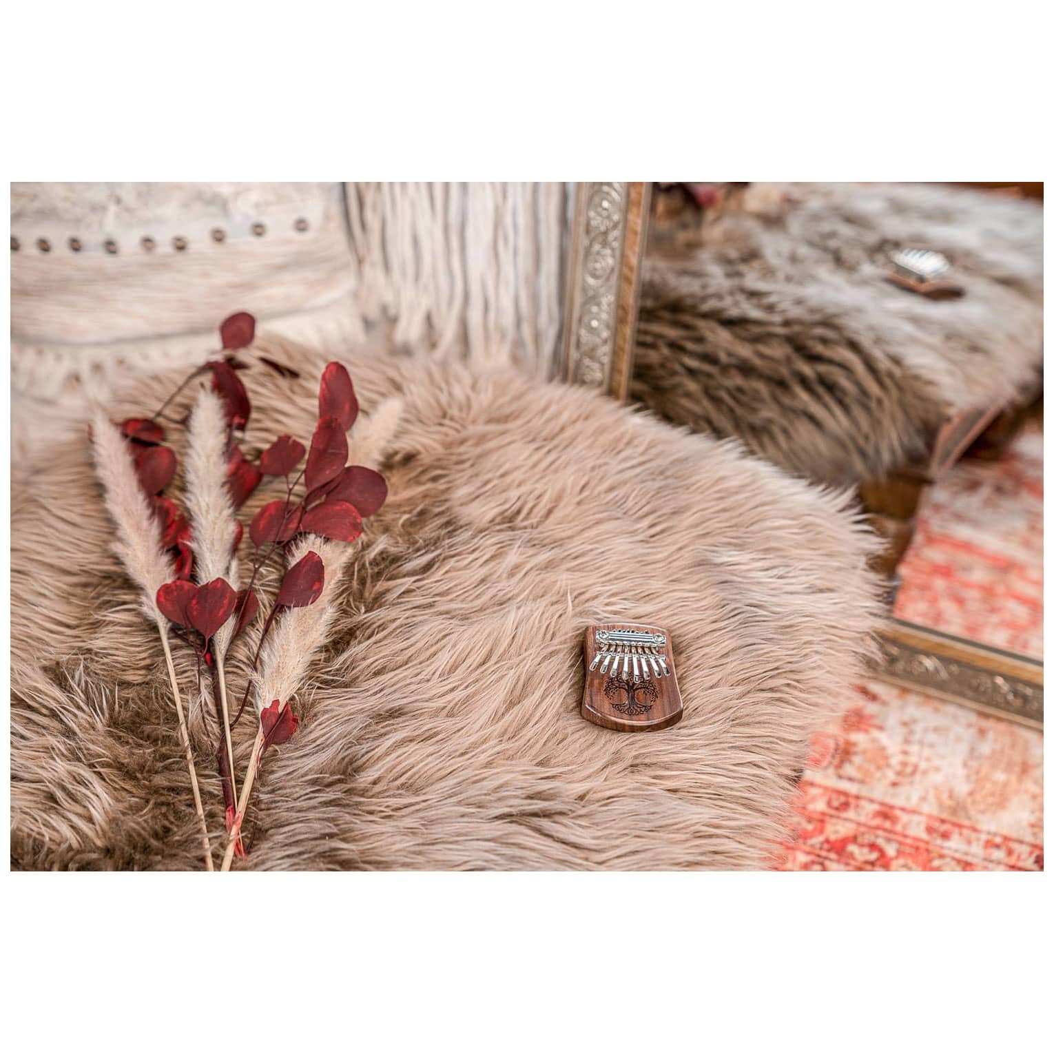 Meinl Sonic Energy - Meinl Sonic Energy KL801TOL Mini Kalimba, 8 Töne, Baum des Lebens schwarzes Walnussholz - 5