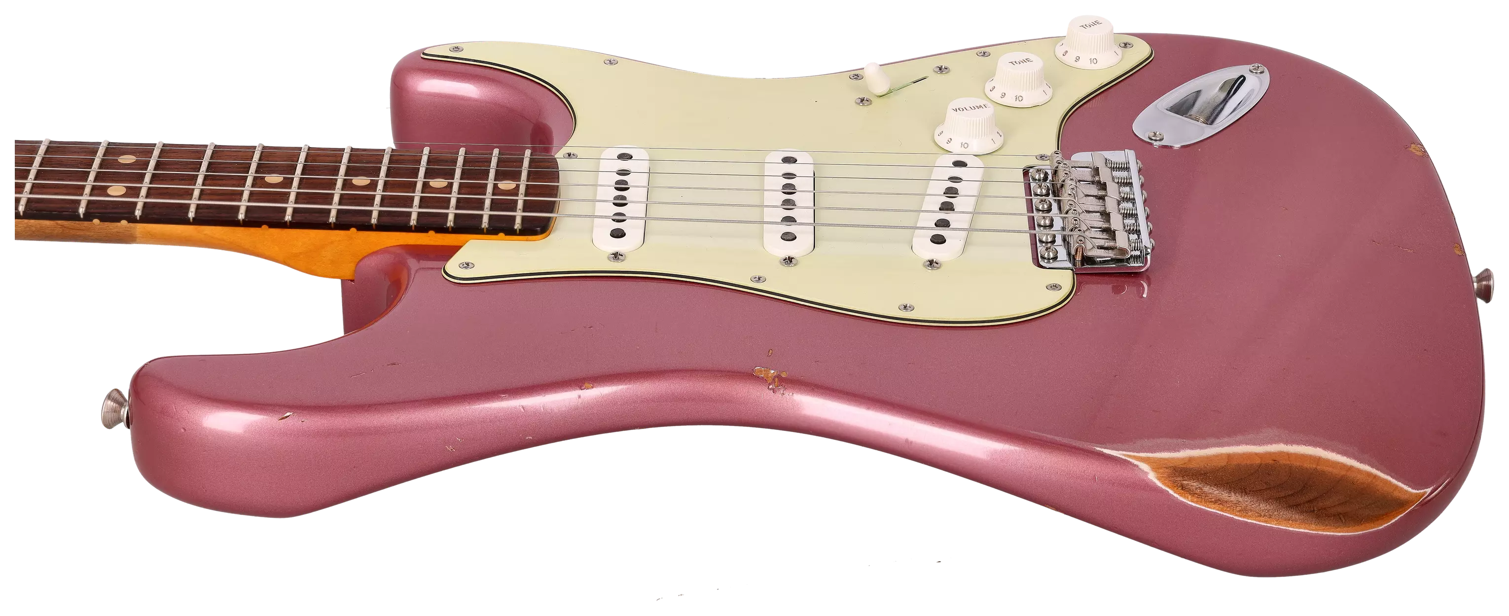 Fender Custom Shop 1963 Stratocaster Relic Aged Burgundy Mist Metallic #1 8