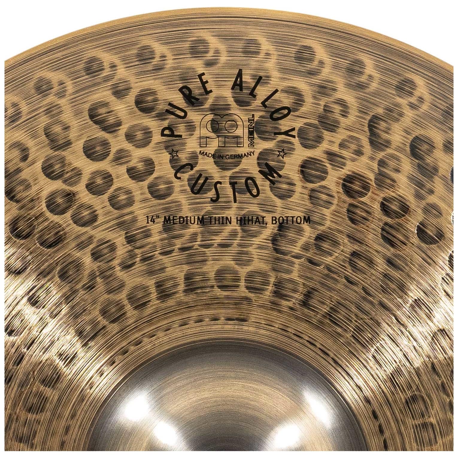 Meinl Cymbals - Meinl Cymbals PAC14MTH - 14 Pure Alloy Custom Medium Thin Hihat - 9
