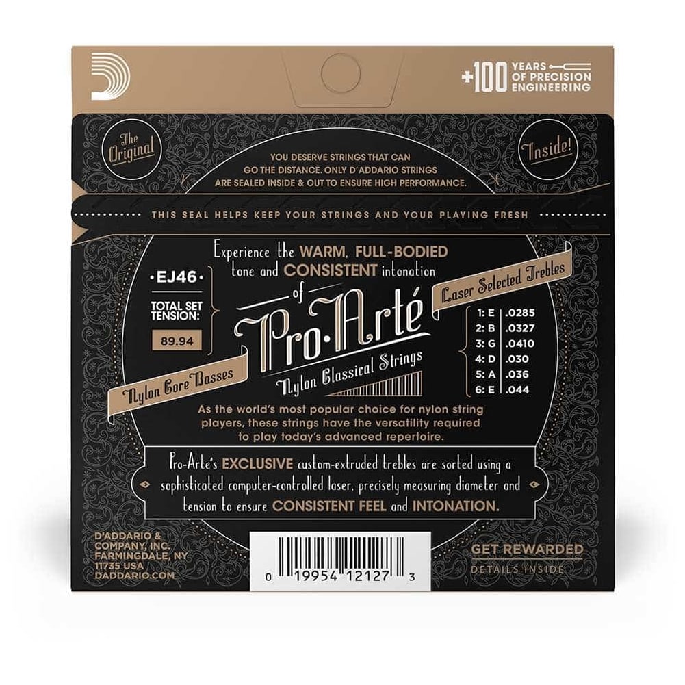 D’Addario - D’Addario EJ46 - ProArté Clasiccal Nylon, Hard Tension 028.5-044 - 2