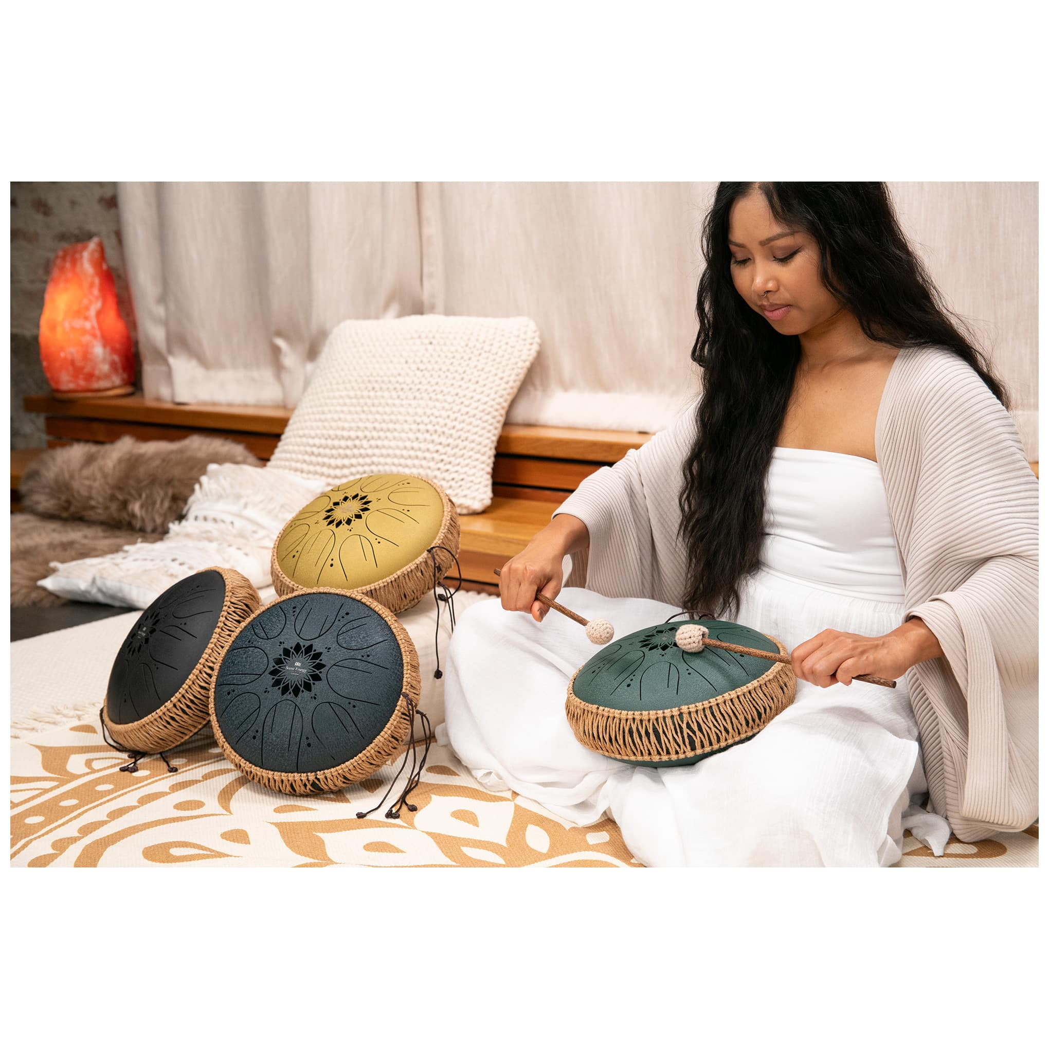 Meinl Sonic Energy MOSTD3G - Medium Octave Steel Tongue Drum 10", C Dur, 8 Töne, 432 Hz, Gold 7