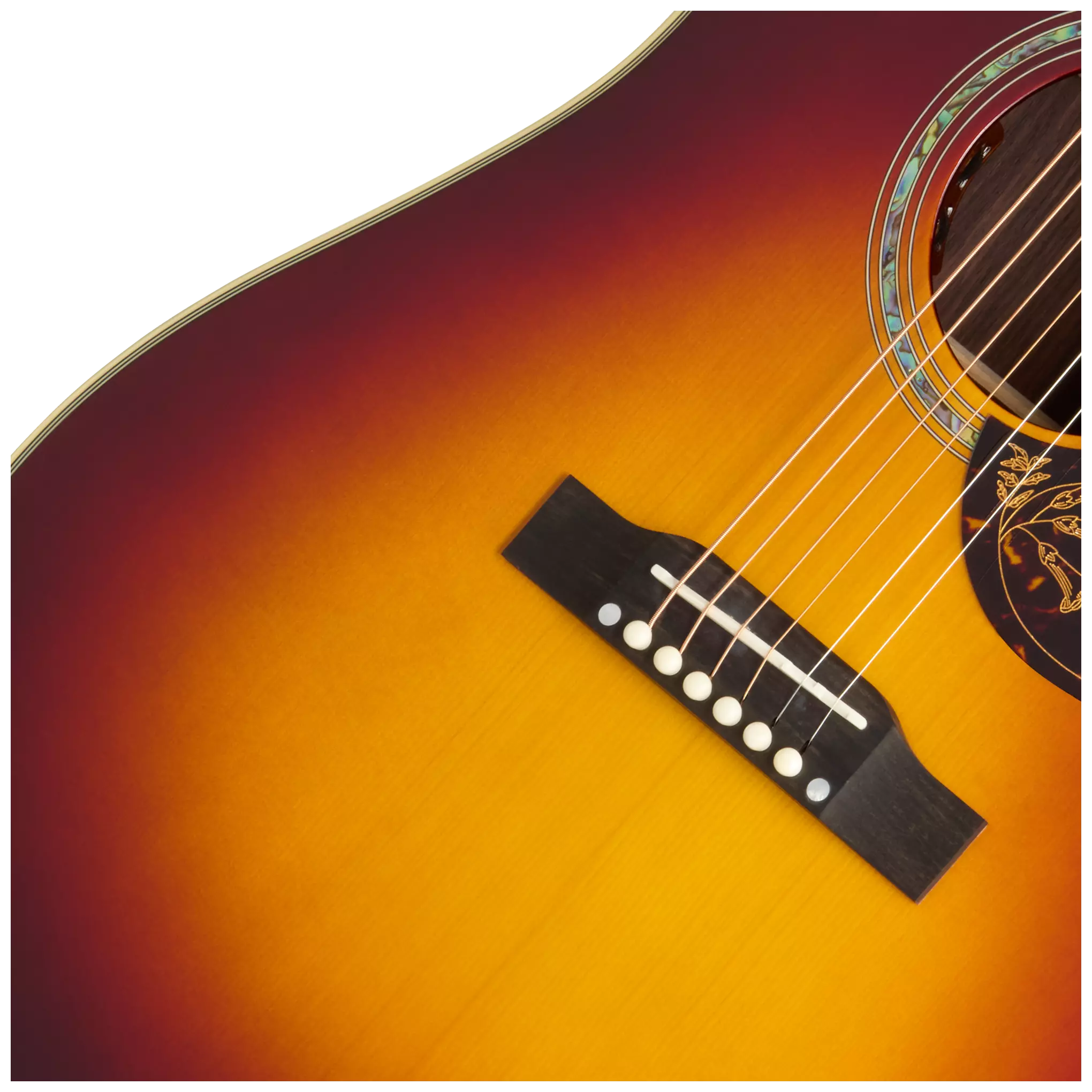 Epiphone Hummingbird Deluxe EC Autumn Burst 7