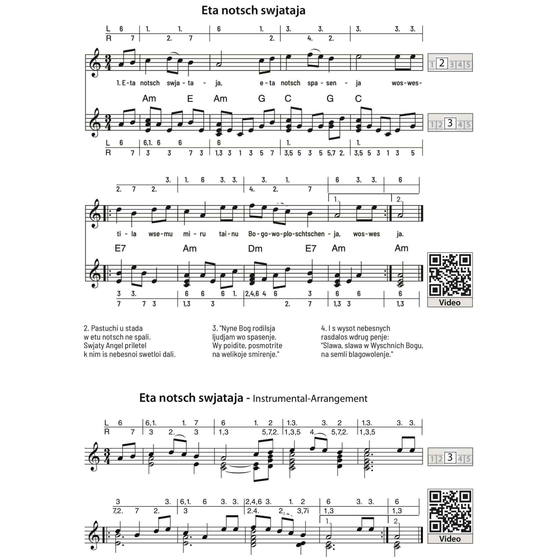  Weihnachtslieder aus alles Welt für Kalimba (17 Töne, C-Dur) 6