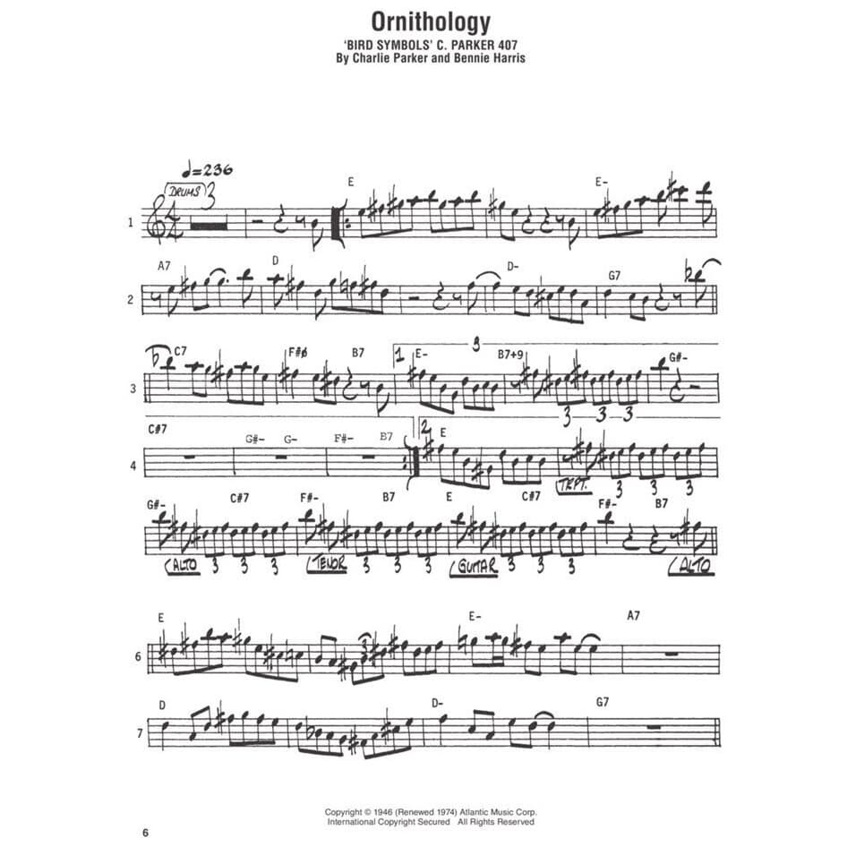 Hal Leonard Charlie Parker Omnibook Eb-Edition 5