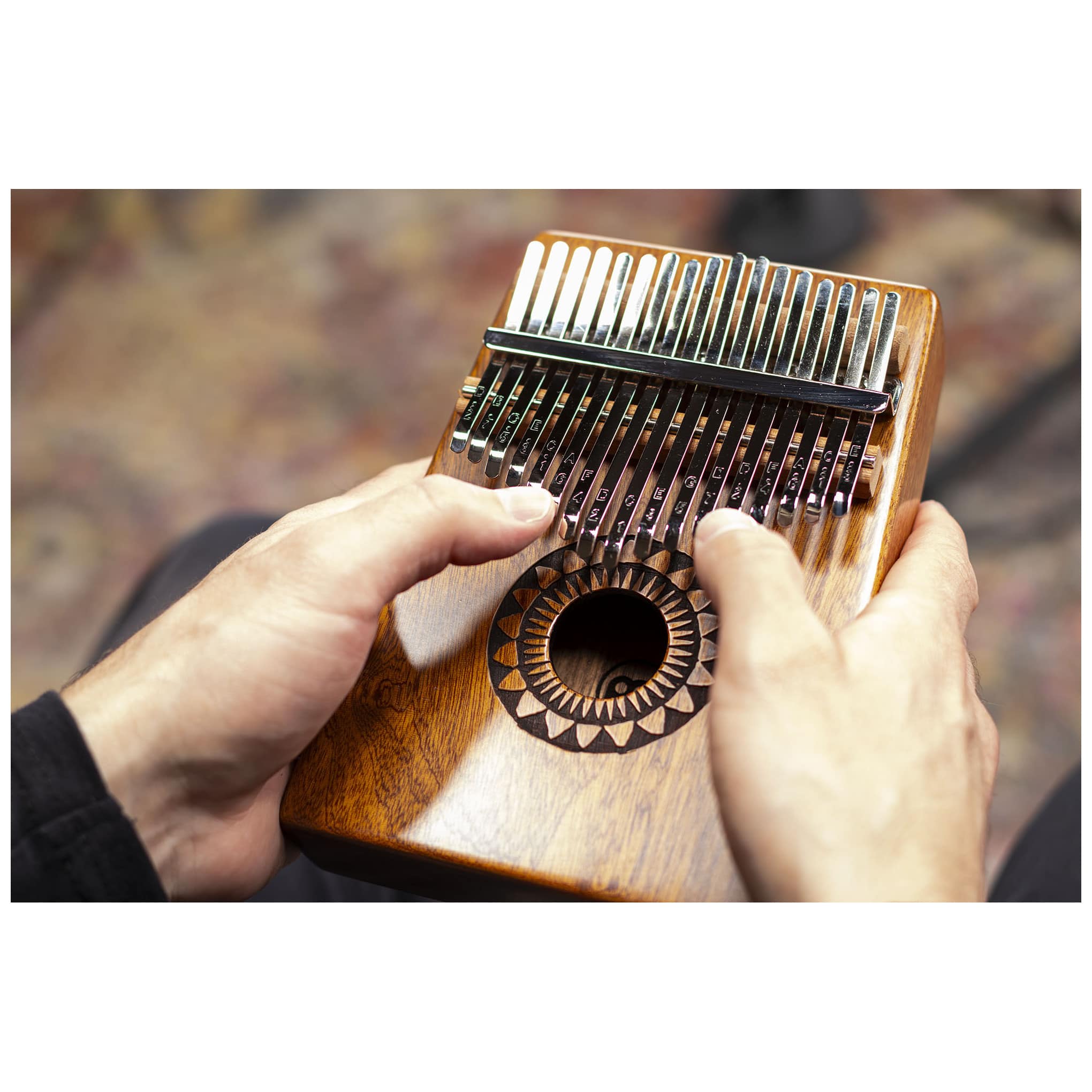 Meinl Percussion KA17SU - Sound Hole Designer Kalimba, Sun 13