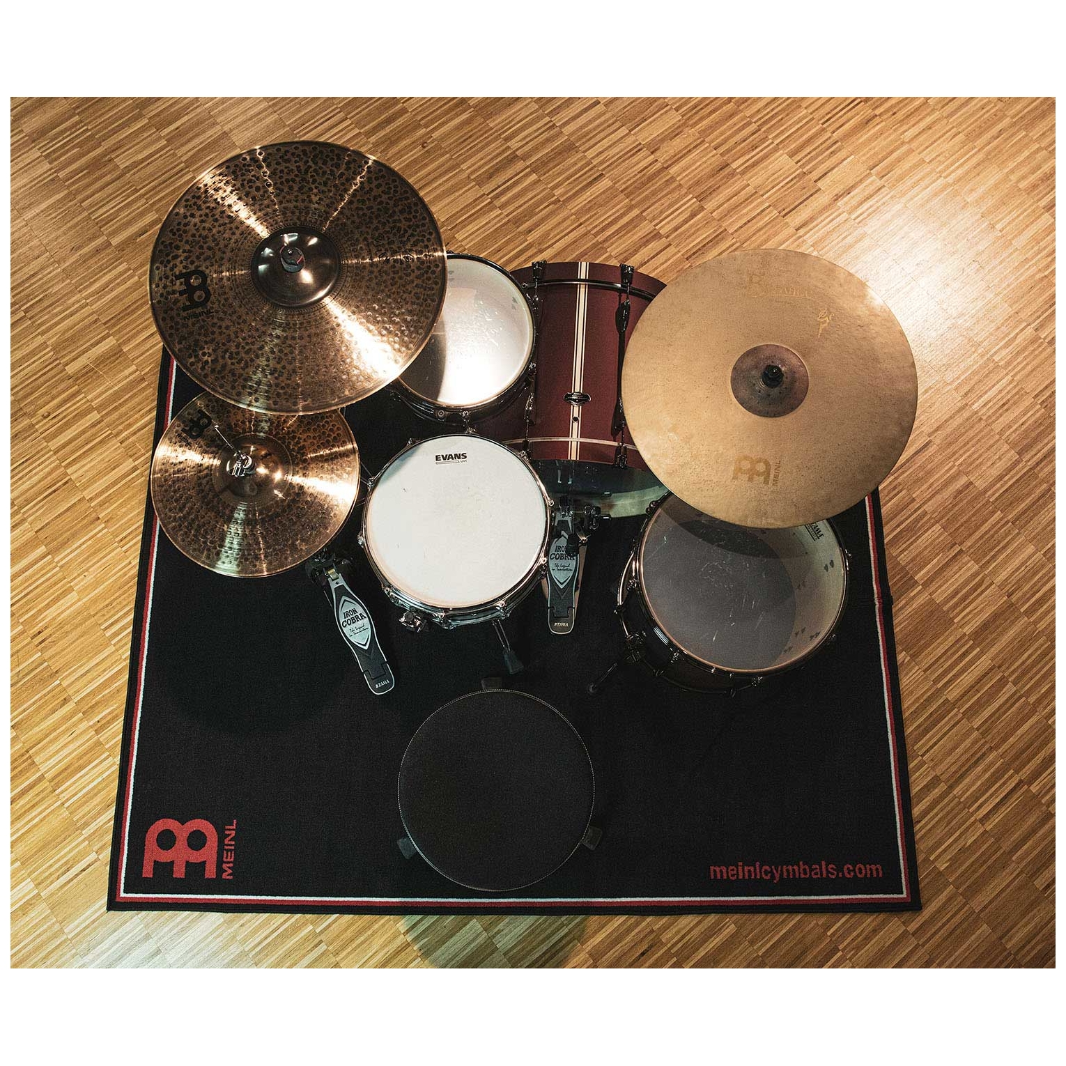 Meinl Cymbals - Meinl Cymbals MDR-BK - Drum Rug Black - 6