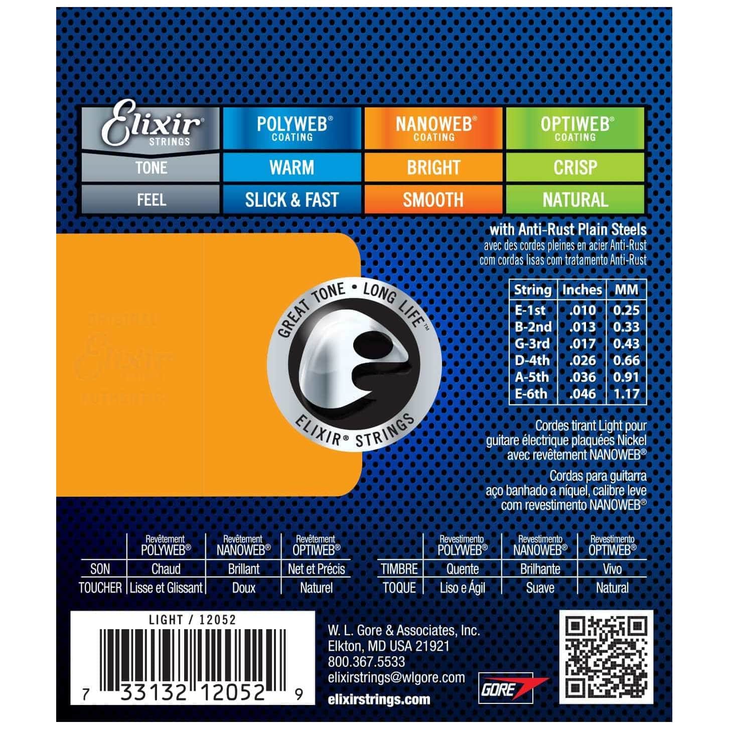 Elixir - Elixir 12052 Nanoweb Light 010-046 - 1