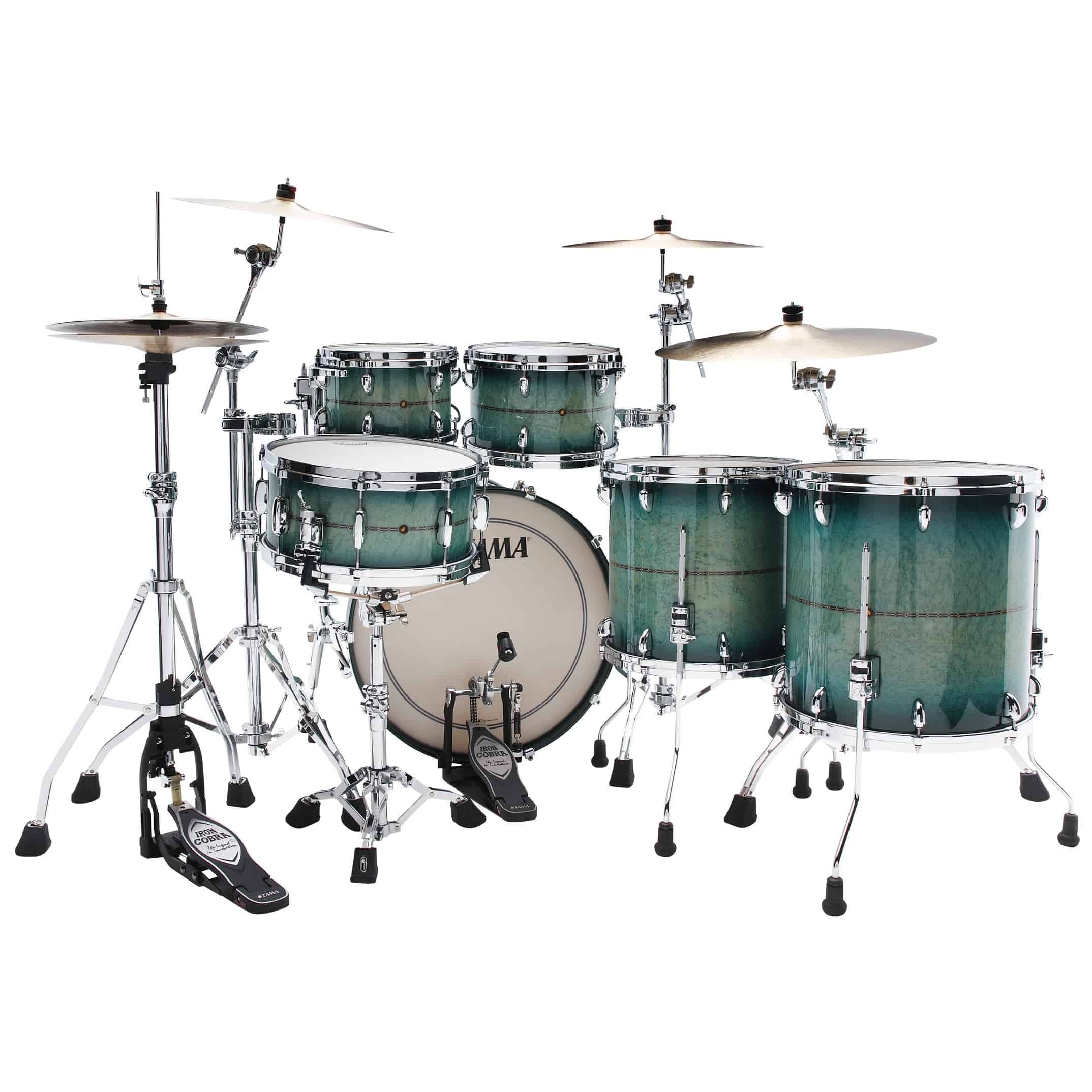 Tama TM52RZSS-CBT Star Maple Factory Vault Shell Kit 5 teilig - Cerulean Bird's Eye Maple/Chrom HW 5