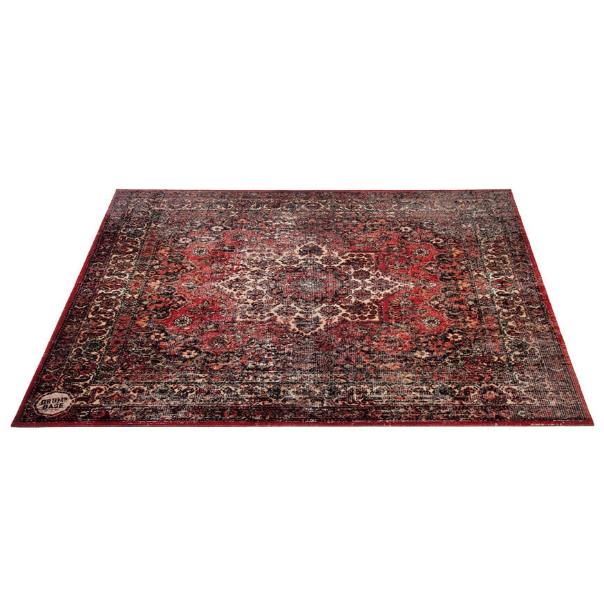 DRUMnBASE 185 x 160 cm Vintage Drum Mat Original Red