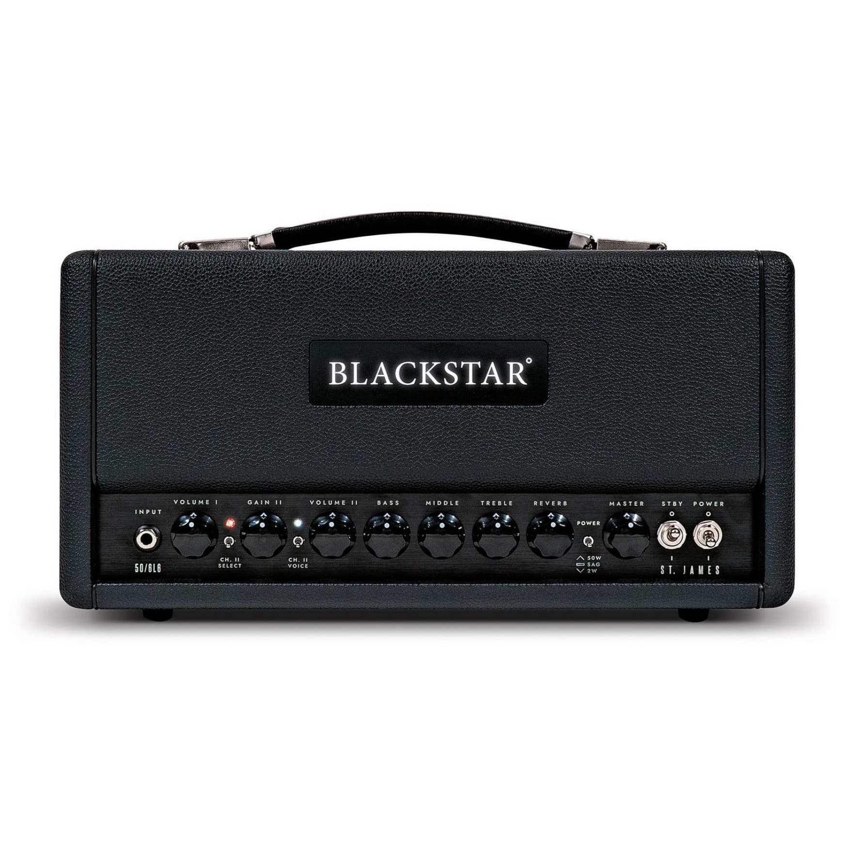Image of Blackstar st. james 50 6l6 head black 10027837 0
