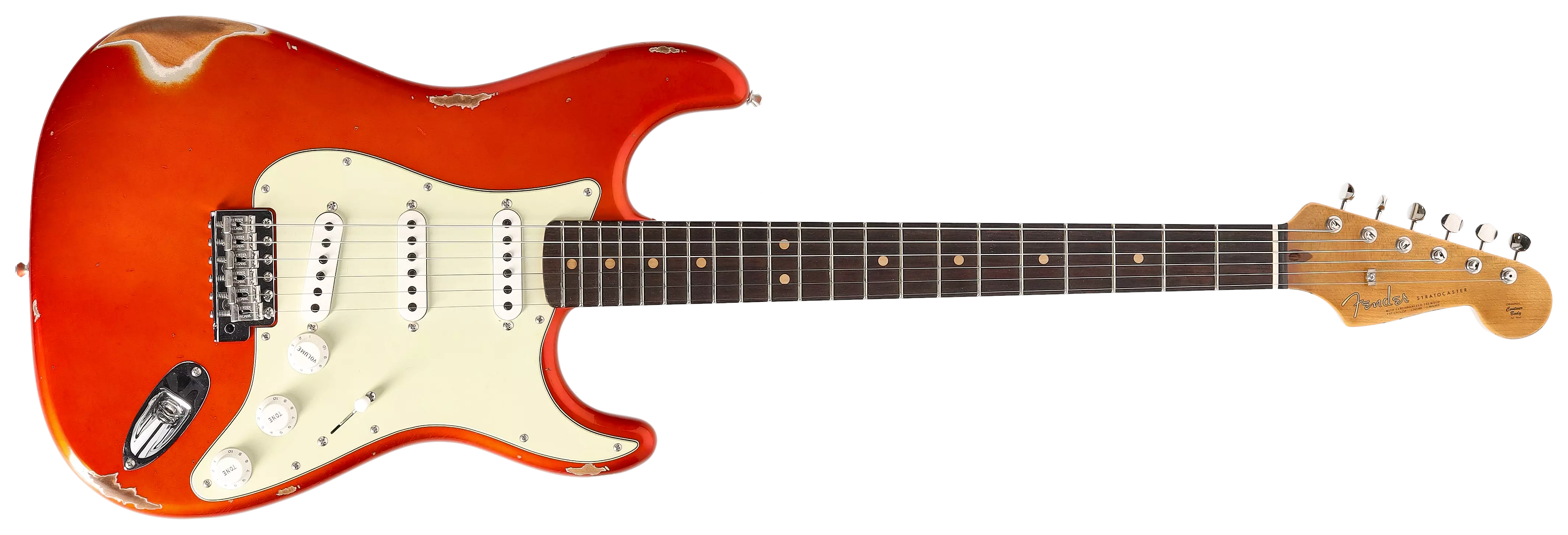 Fender Custom Shop 1963 Stratocaster Relic Aged Candy Tangerine Metallic #1 1