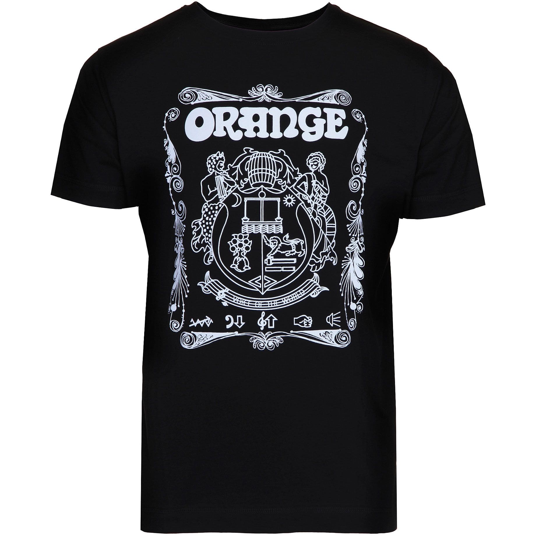 Orange T-Shirt Crest BLK M