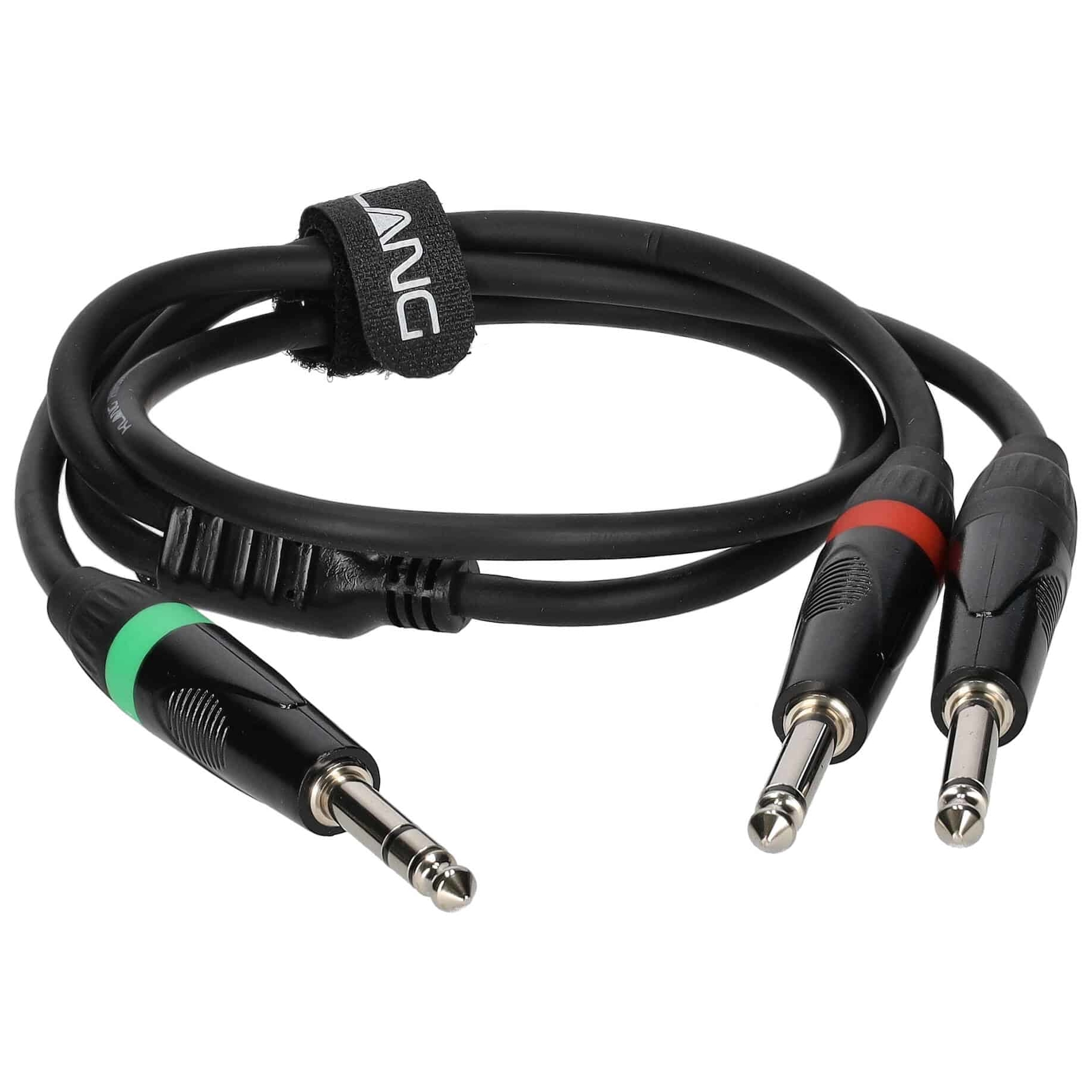 Klang - Klang Y-Audiokabel, 1 Meter 6,3 mm Klinke, male, stereo 2 x 6,3mm Klinke, male, mono - 1