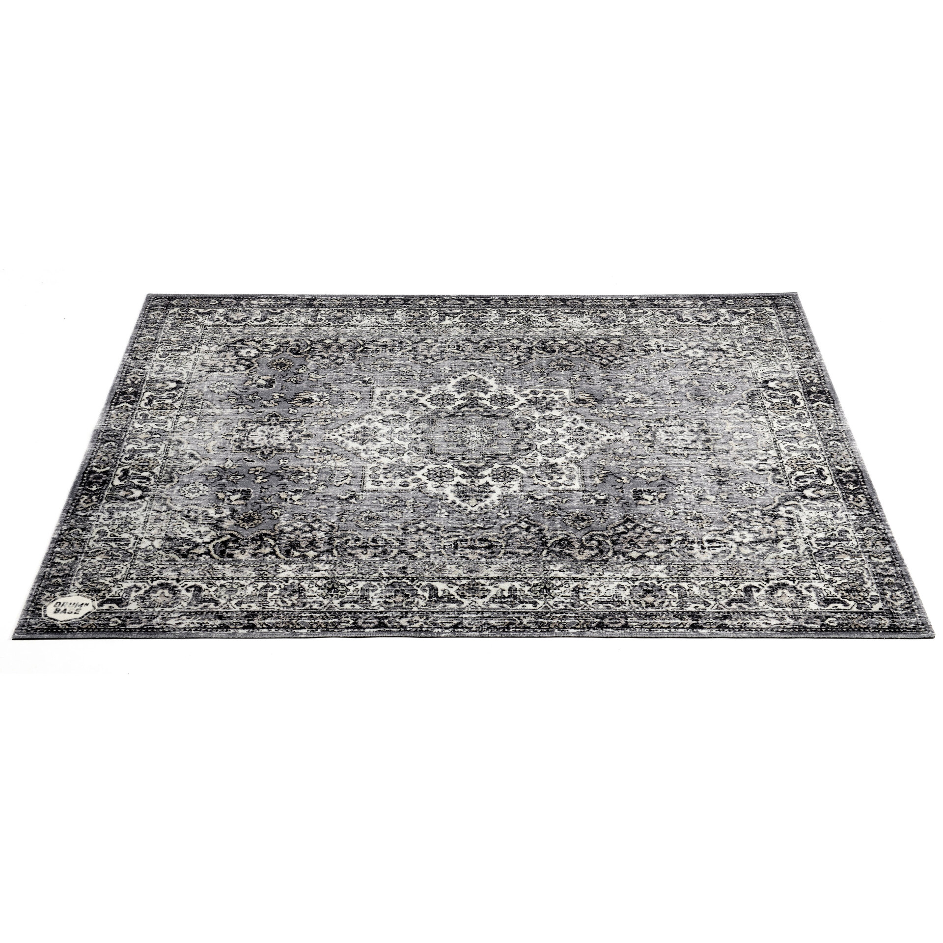 DRUMnBASE 185 x 160 cm Grey Vintage Persian Drum Mat
