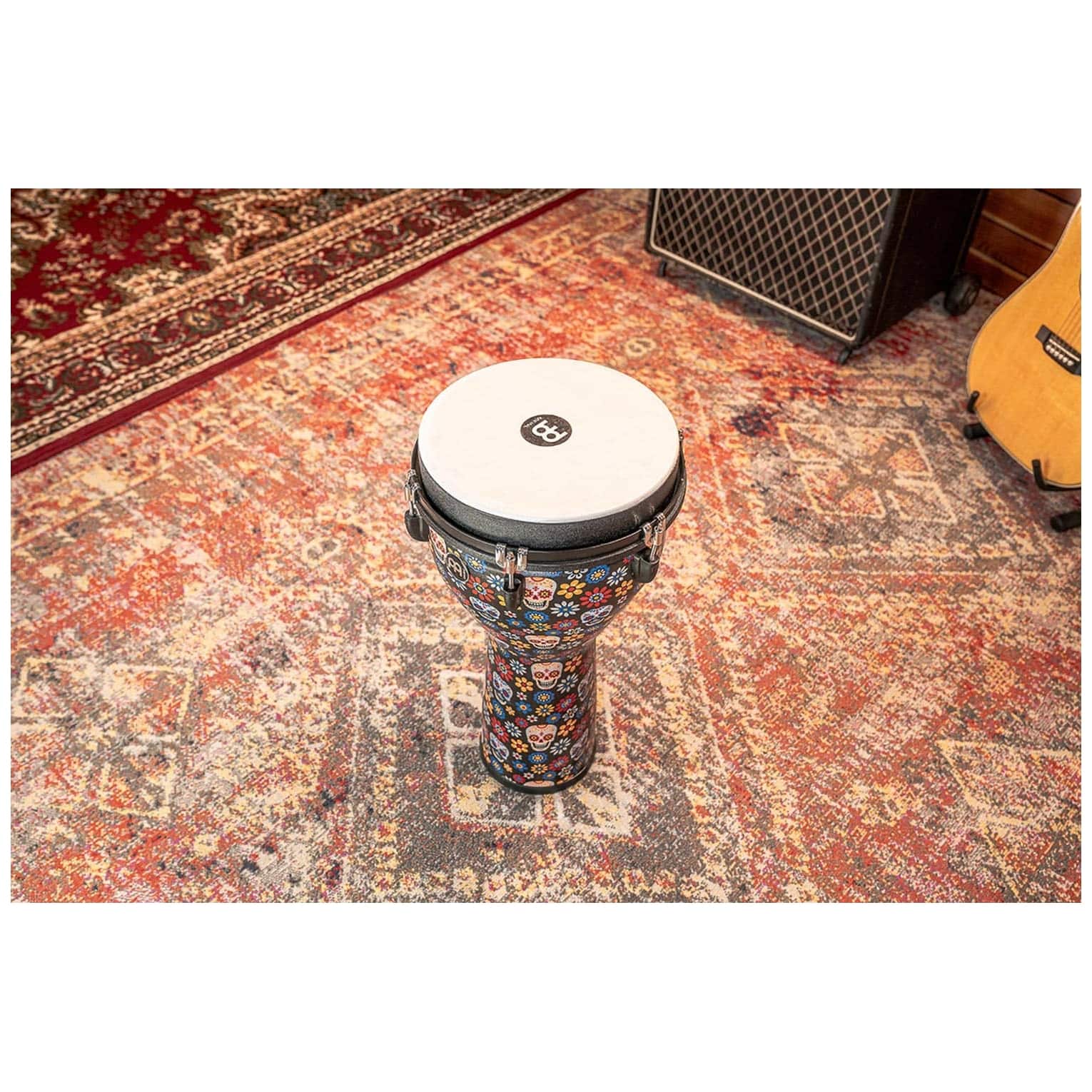 Meinl Percussion - Meinl Percussion JD12DA 12 Jumbo Djembe, Day Of The Dead - 4
